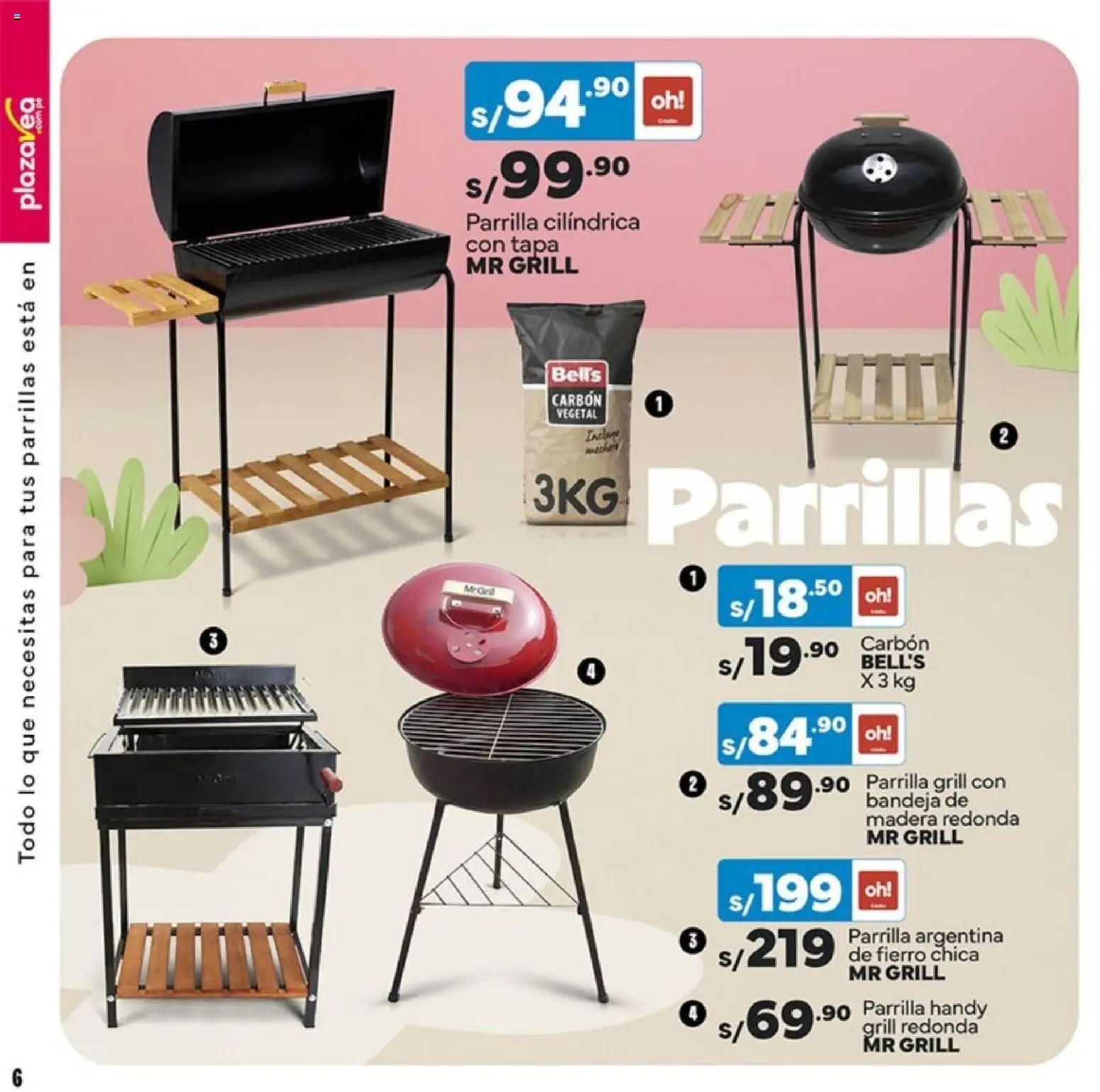 Catálogo Plaza Vea válido desde 26.12.2025 | Página: 6 | Productos: Parrilla