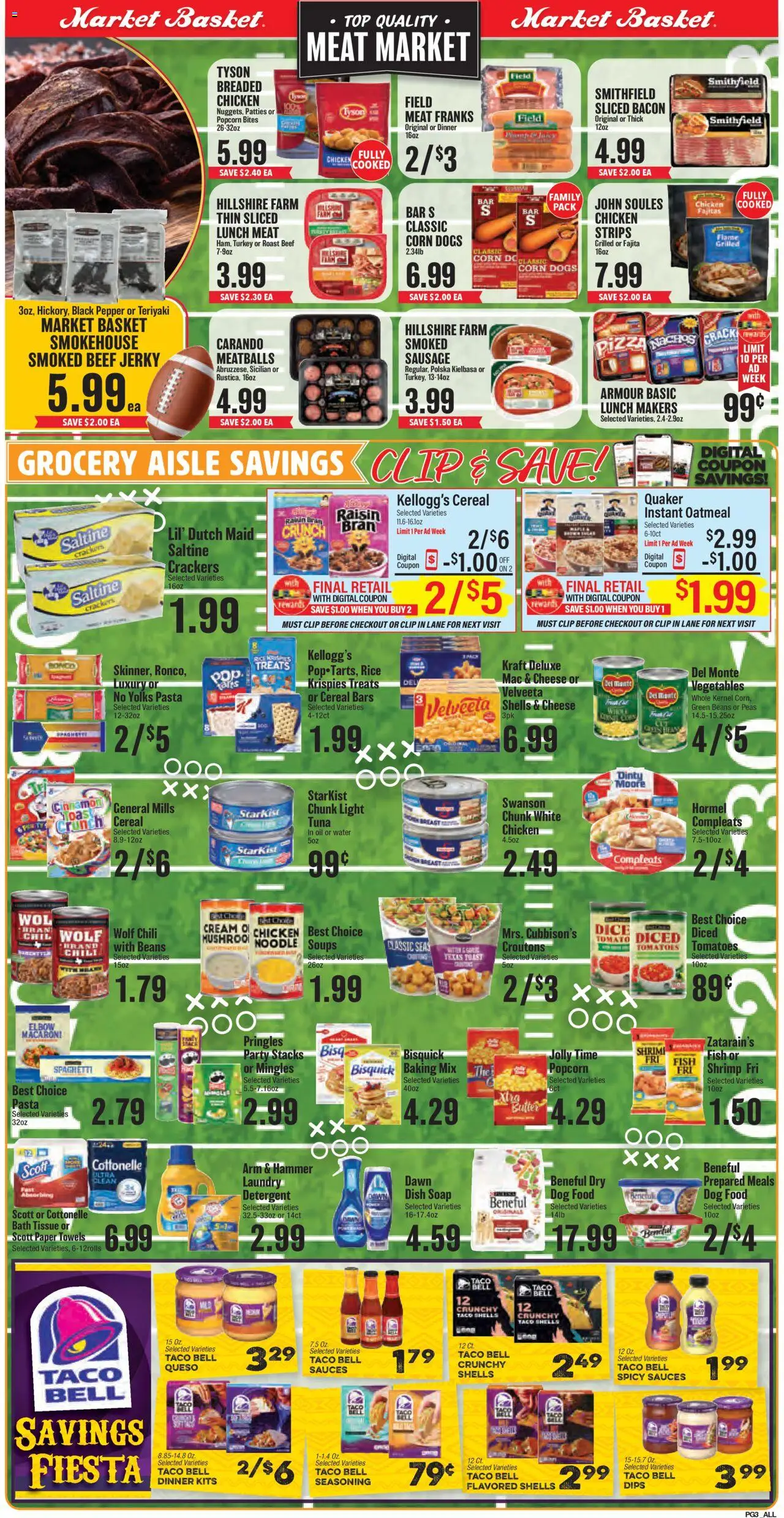 Market Basket Lake Charles - valid from 10.09.2025 | Page: 3 | Products: Clip, Oil, Pasta, Vegetables