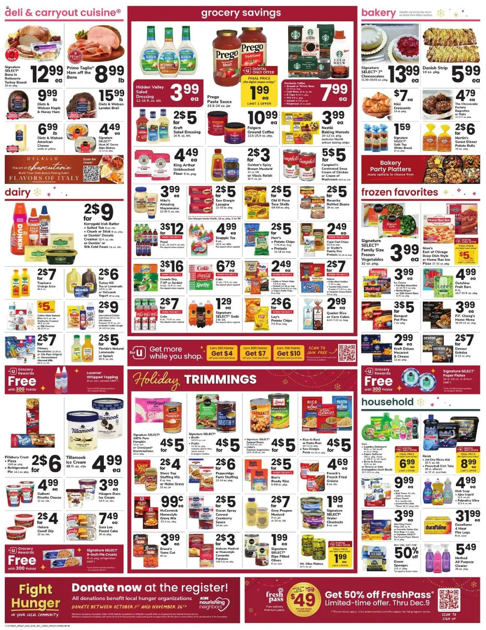 Acme Weekly Ad - NJ - valid from 21.11.2025 | Page: 4 | Products: Butter, Fabric softener, Chips, Cookies
