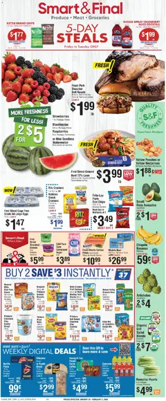 Preview of Smart & Final weekly ads valid from 30.01.2026