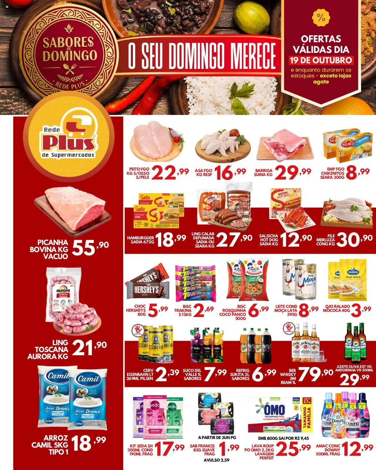 Rede Plus Supermercados Folheto - válido de 17.10.2025 | Página: 3 | Produtos: Coco, Picanha, Arroz, Azeite