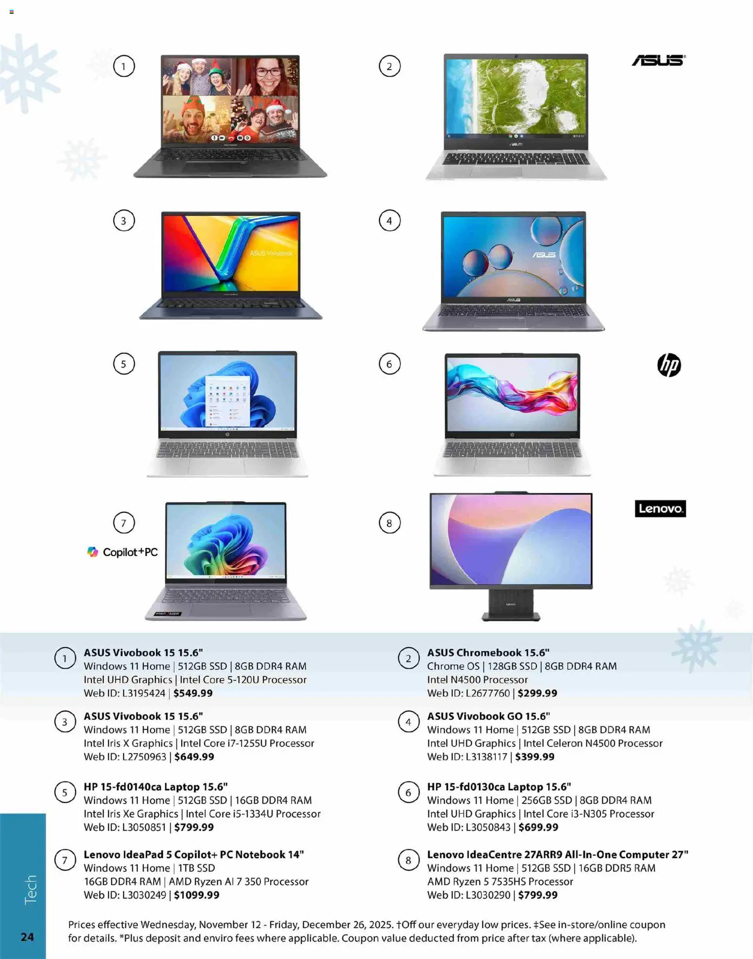 London Drugs flyer valid from 12.11.2025 | Page: 24 | Products: Notebook, PC, Computer