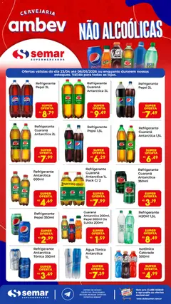 Semar Supermercado ofertas Ambev - Pré-Visualização do folheto da loja Semar Supermercado, válido de 23.04.2026