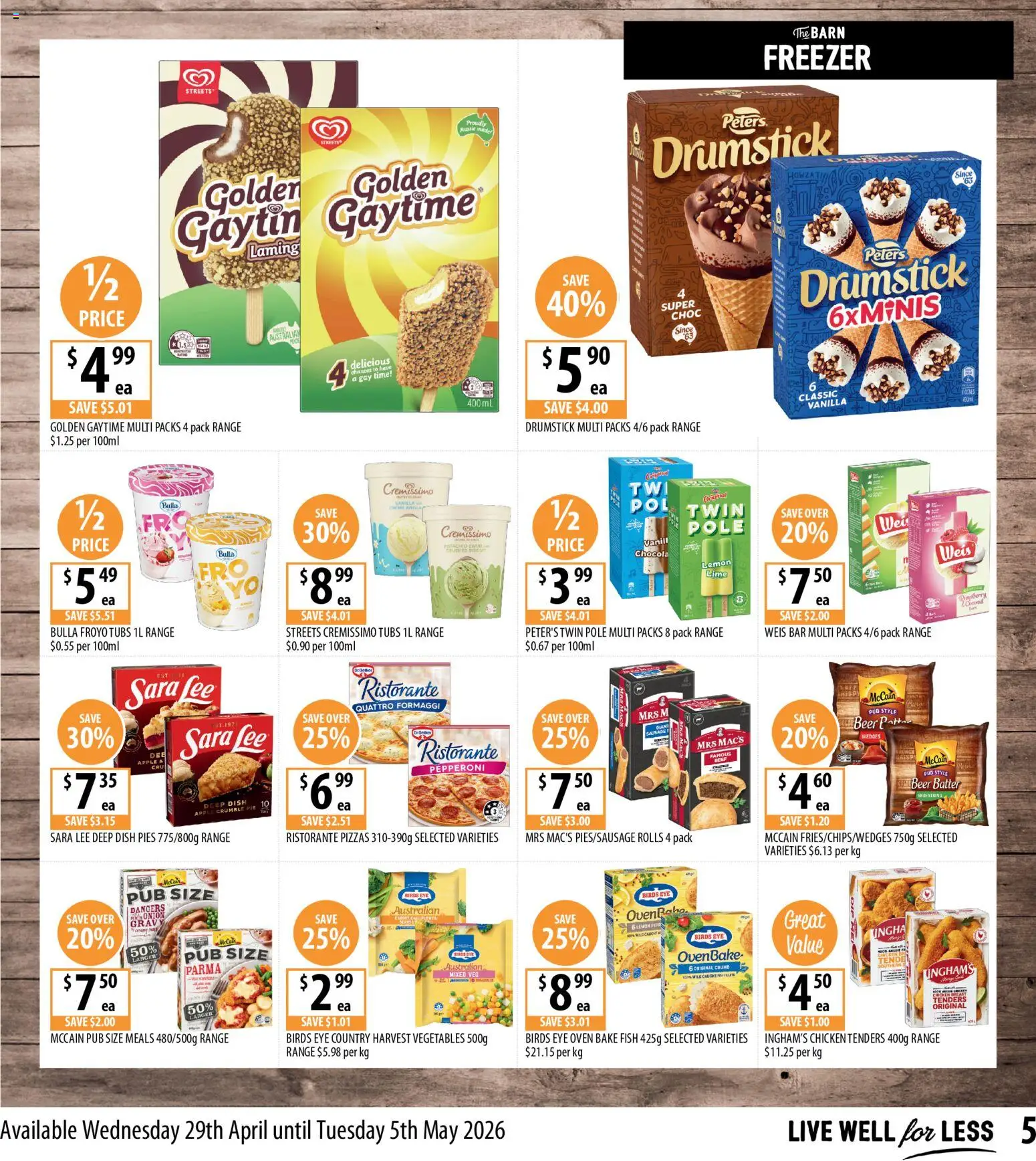 Supabarn catalogue - valid from 29.04.2026 | Page: 5 | Products: Lemon, Sausage, Pies, Oven