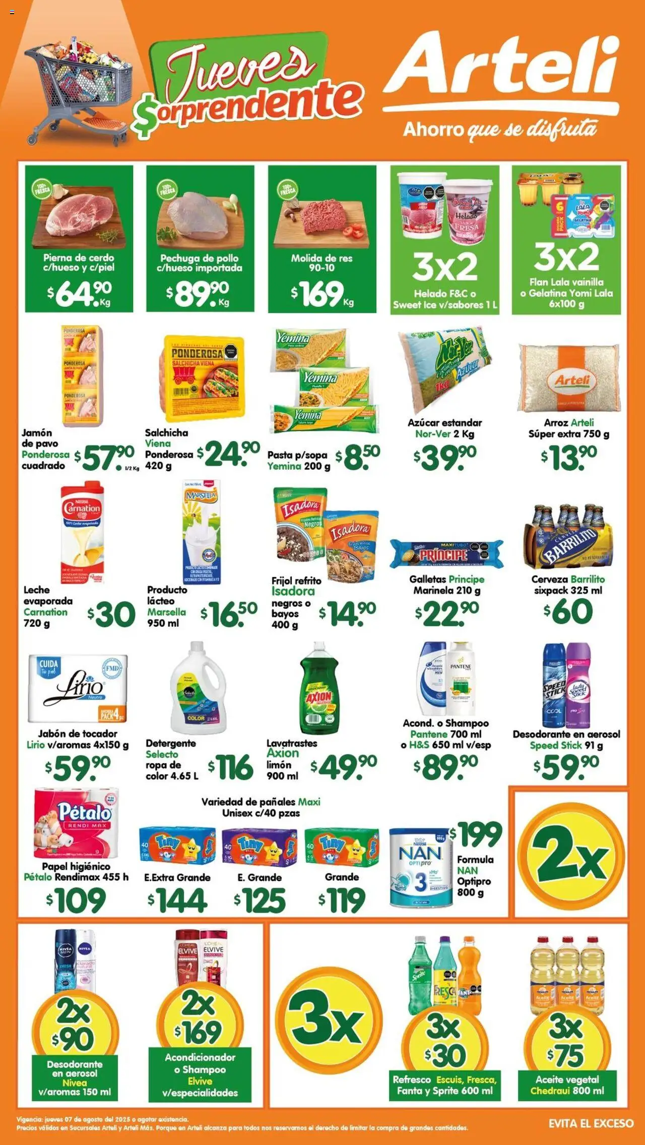 Nuevas ofertas de Arteli válidas en toda la República Mexicana desde el 07.08.2025. ¡Encuentra las mejores ofertas en Arteli - Folleto Arteli! | Página: 1 | Productos: Detergente, Azúcar, Pañales, Jabón