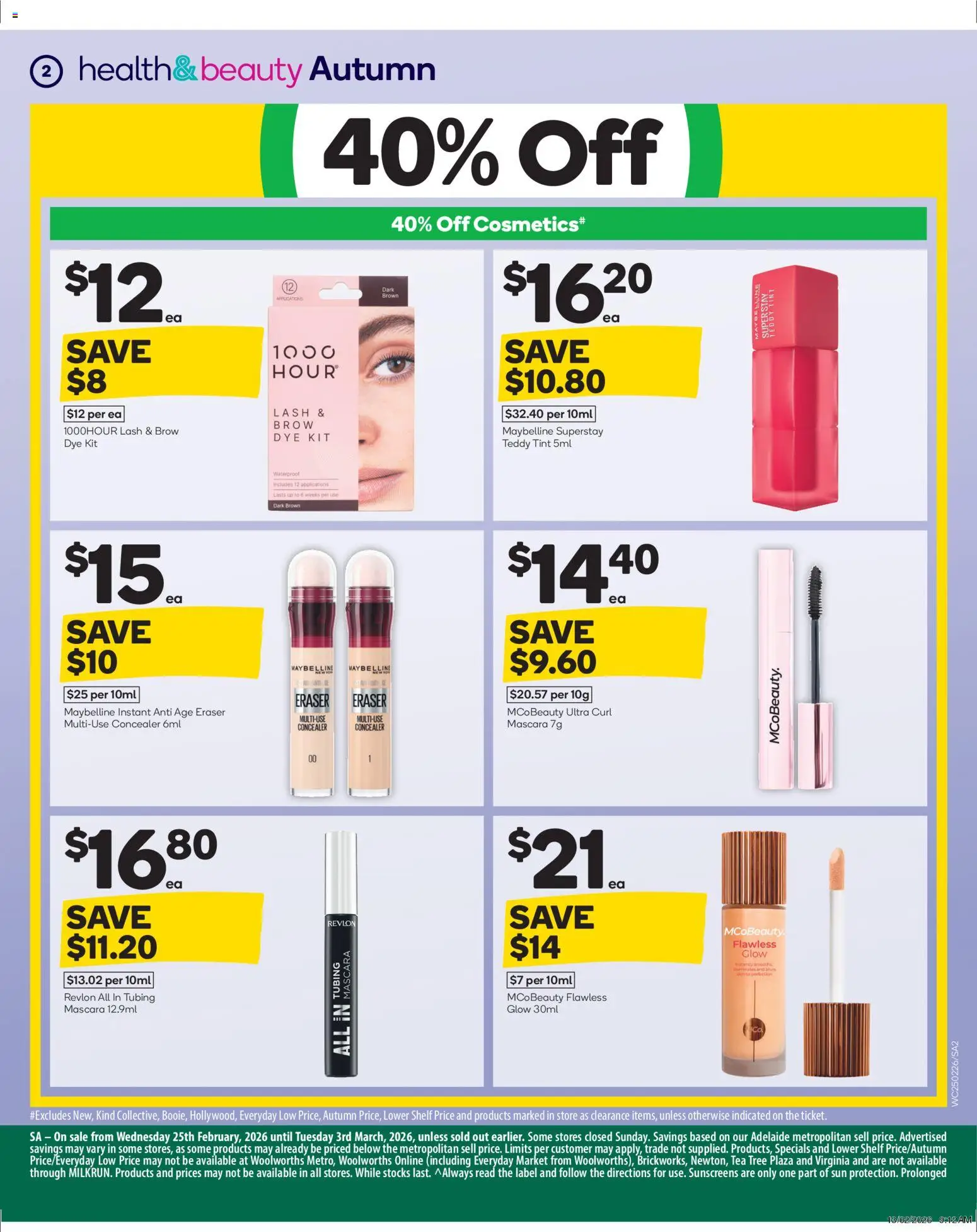 Woolworths catalogue - valid from 25.02.2026 | Page: 3 | Products: Shelf, Concealer, Mascara, Tea