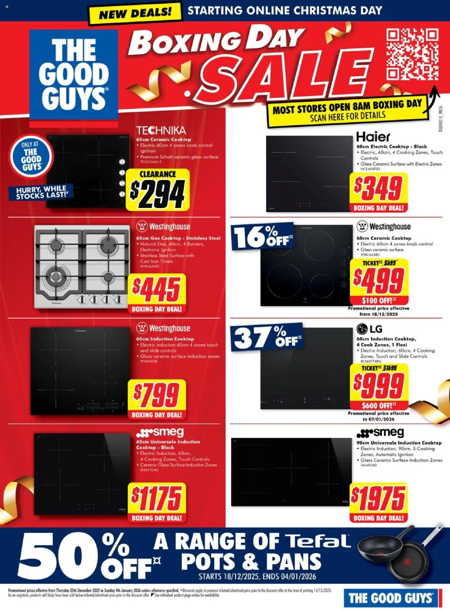 The Good Guys catalogue - valid from 24.12.2025 | Page: 17 | Products: Cooktop, Iron