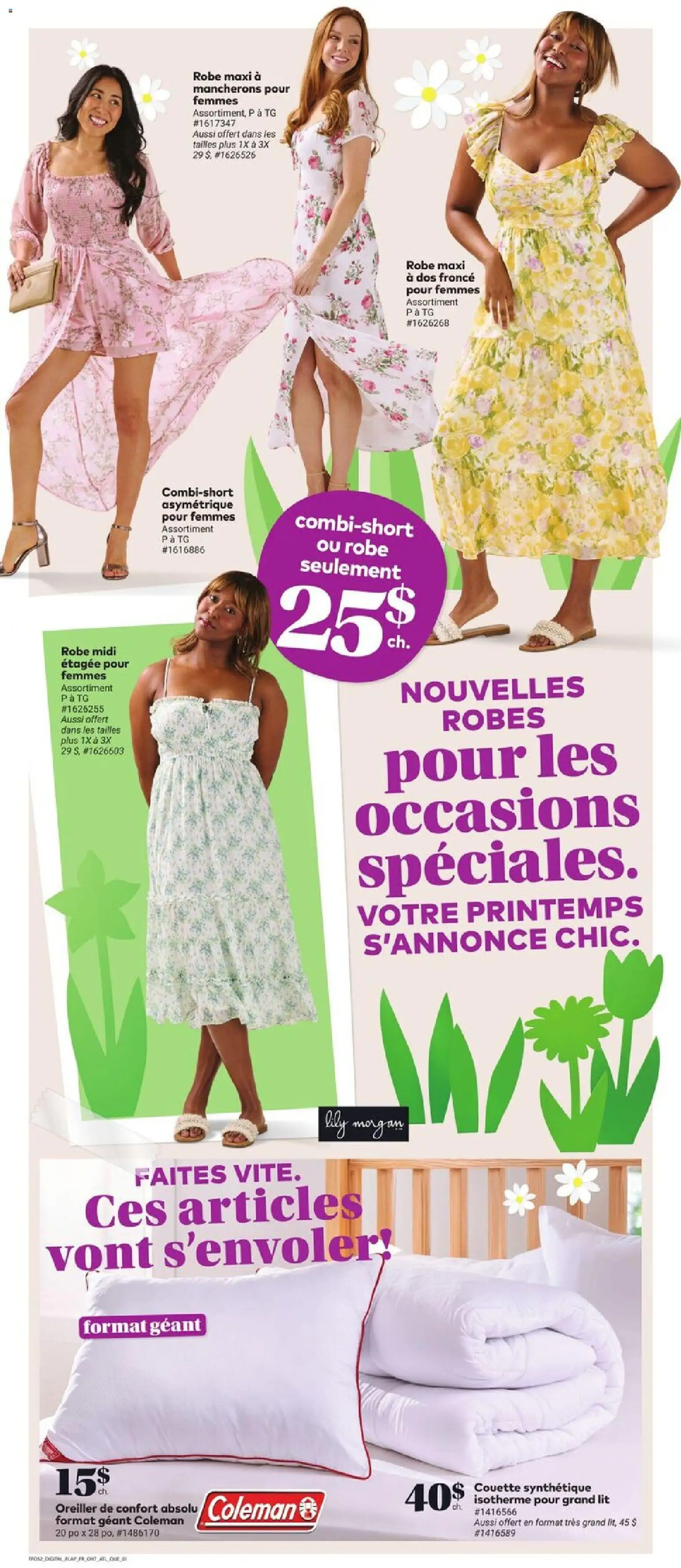 Giant Tiger flyer valid from 11.03.2026 | Page: 4 | Products: Dress, Pillow, Robe