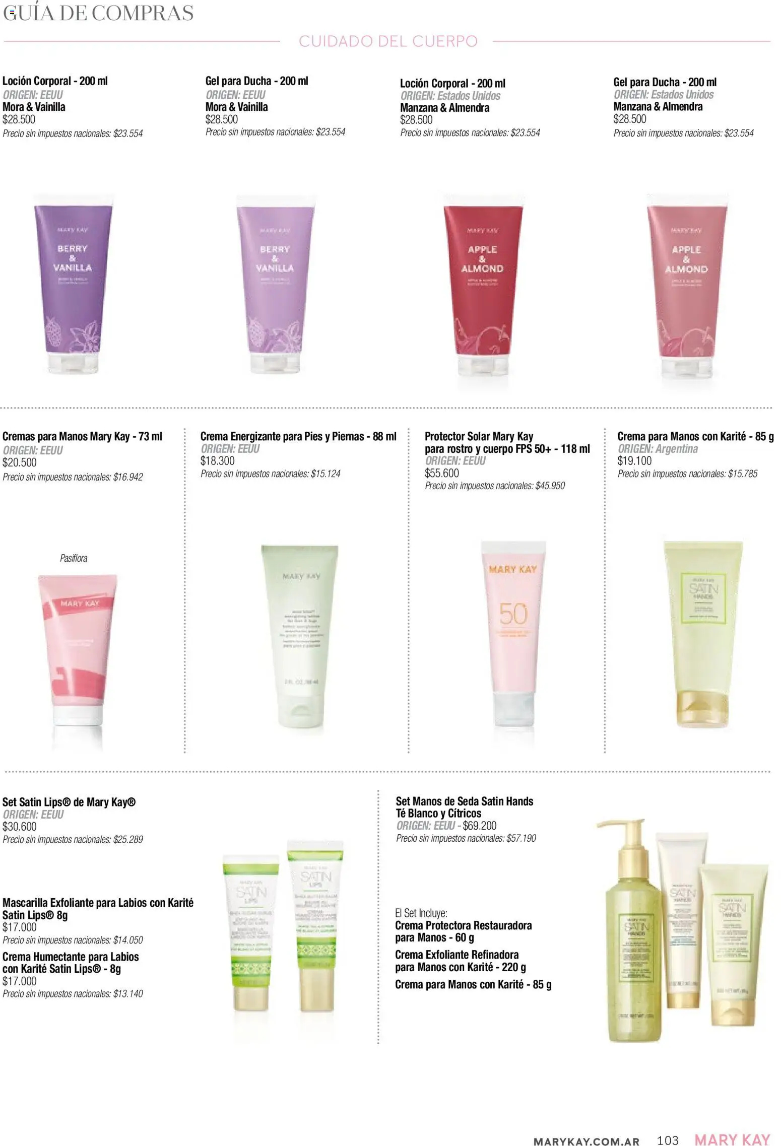 Mary Kay catálogo │ válido desde el 03.12.2025 | Página: 103 | Productos: Mascarilla, Ducha, Té, Crema