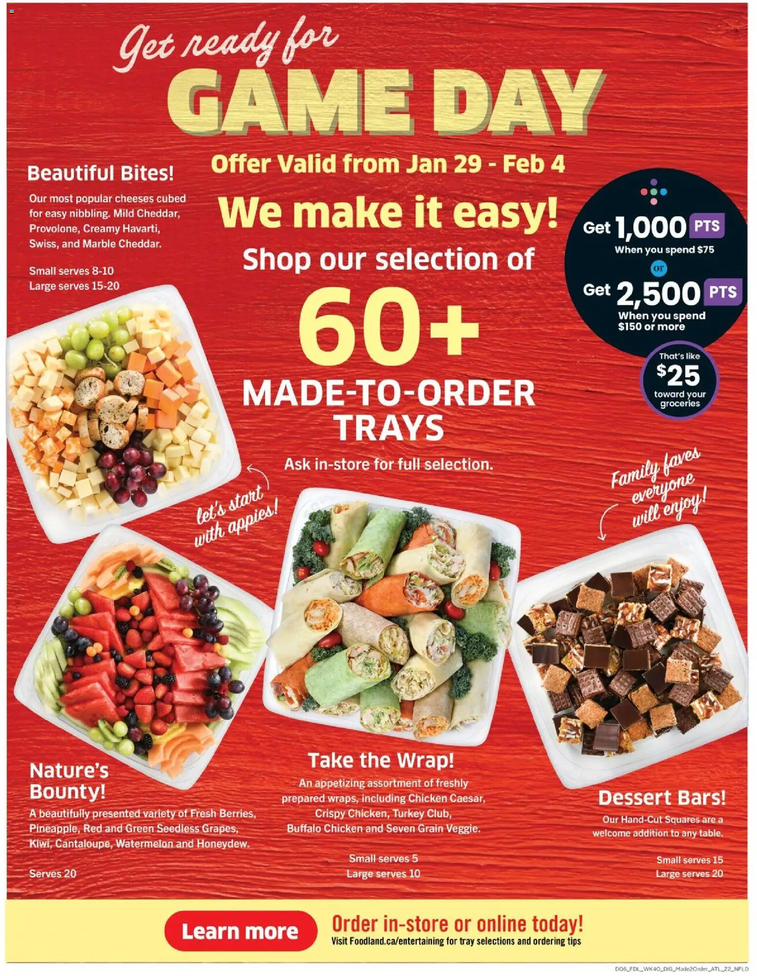 Foodland flyer valid from 29.01.2026 | Page: 10 | Products: Turkey, Game, Table, Chicken