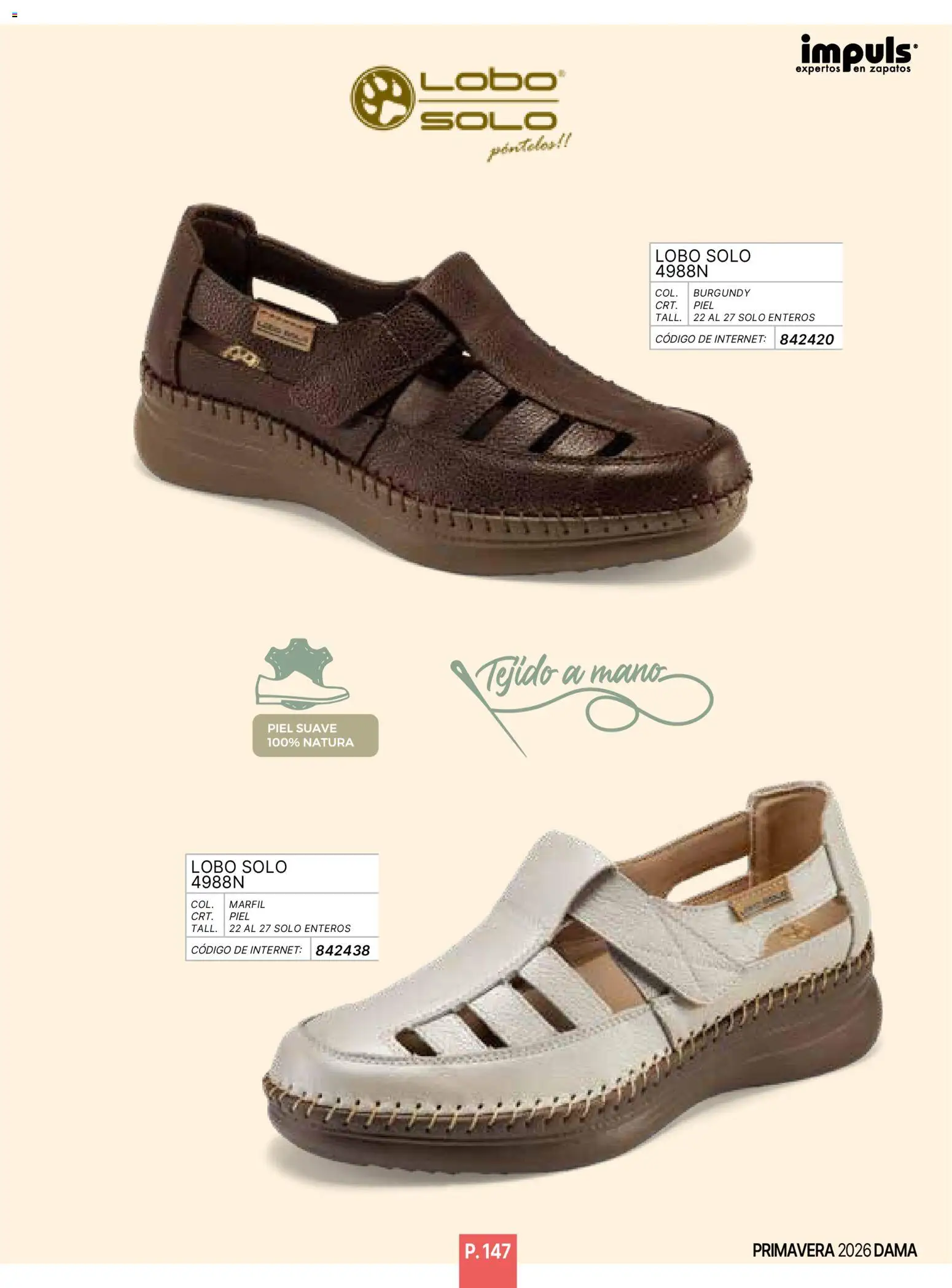 Nuevas ofertas de Impuls válidas en toda la República Mexicana desde el 01.01.2026. ¡Encuentra las mejores ofertas en Impuls catálogo Primavera! | Página: 149 | Productos: Zapatos