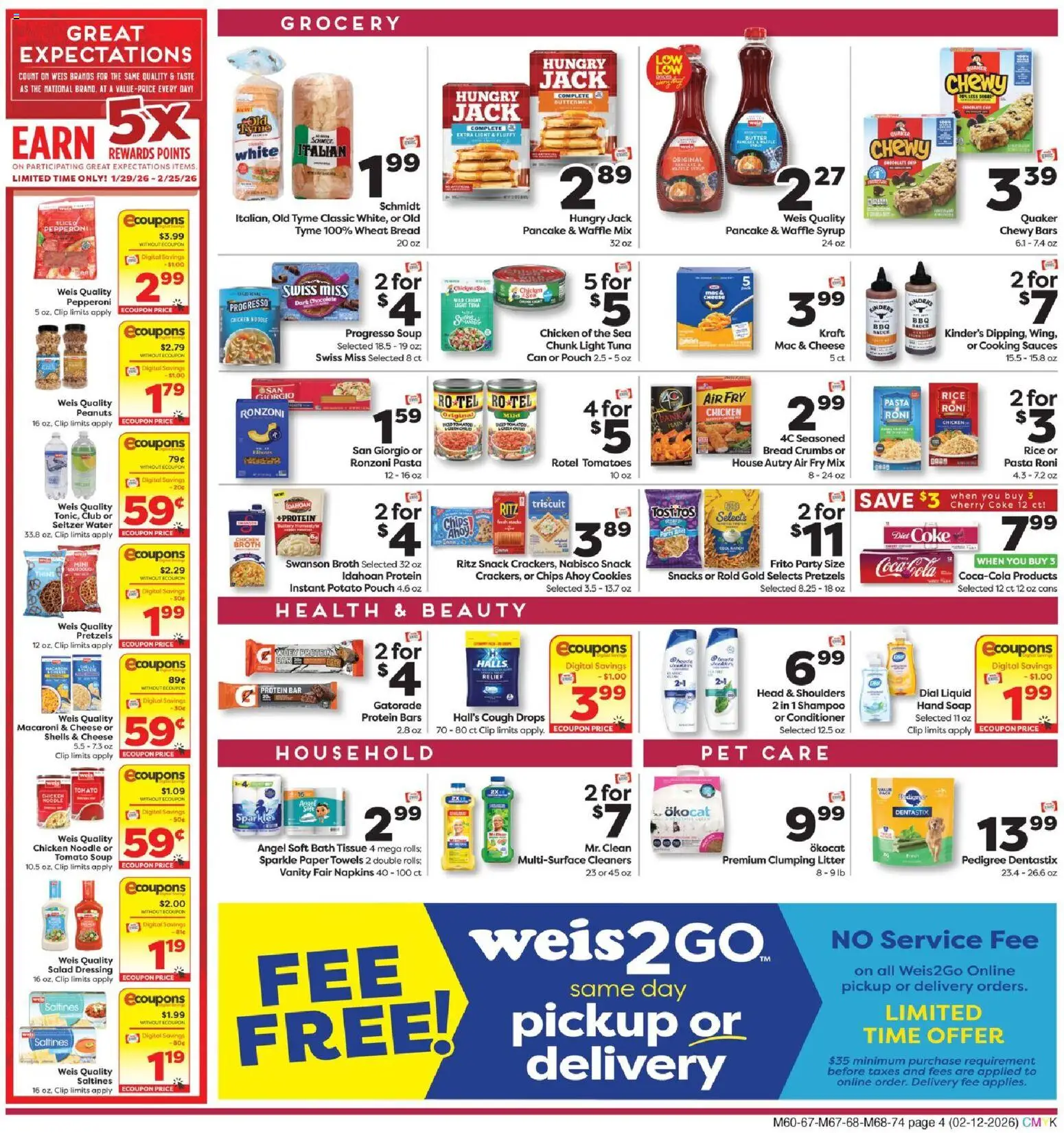 Weis Weekly Circular - DE - valid from 12.02.2026 | Page: 4 | Products: Bread, Rice, Pasta, Sauce