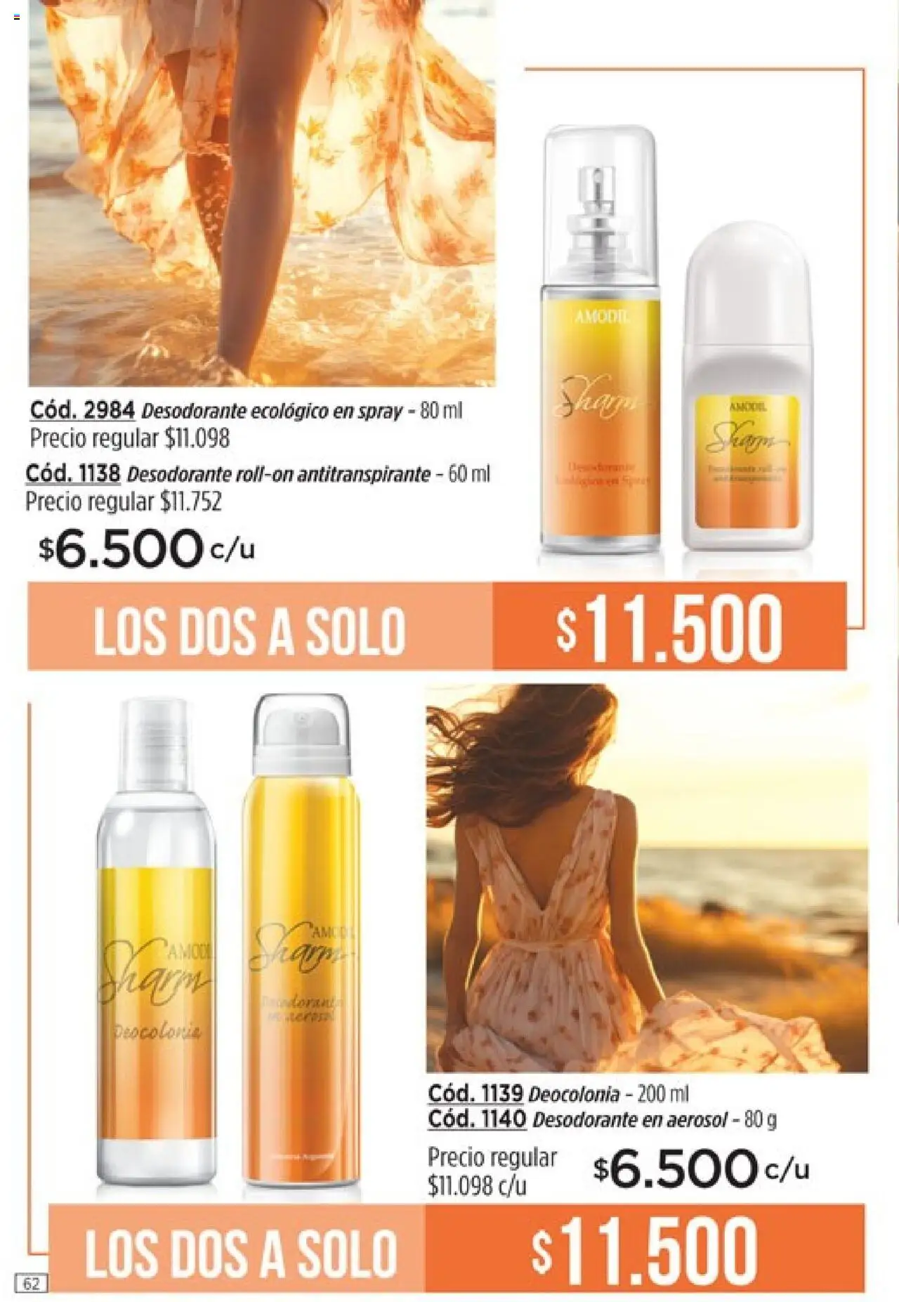 Catálogo Amodil Campaña 16 │ válido desde el 01.10.2025 | Página: 62 | Productos: Desodorante, Antitranspirante