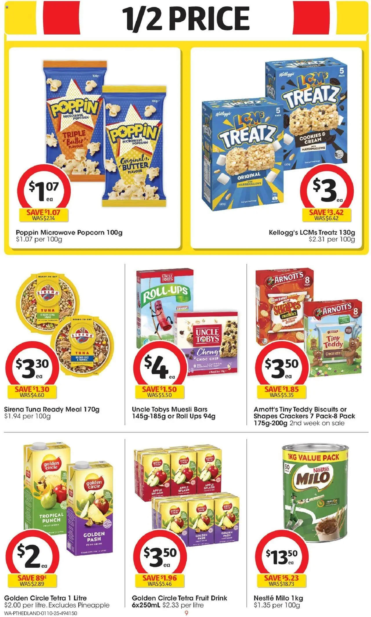 Coles catalogue - valid from 01.10.2025 | Page: 9 | Products: Butter, Pineapple, Biscuits, Oven