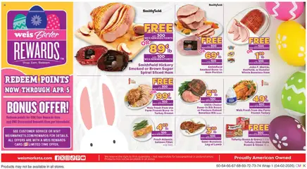 Preview of Weis weekly ads valid from 02.04.2026 | Page: 5 | Products: Ham, Sugar