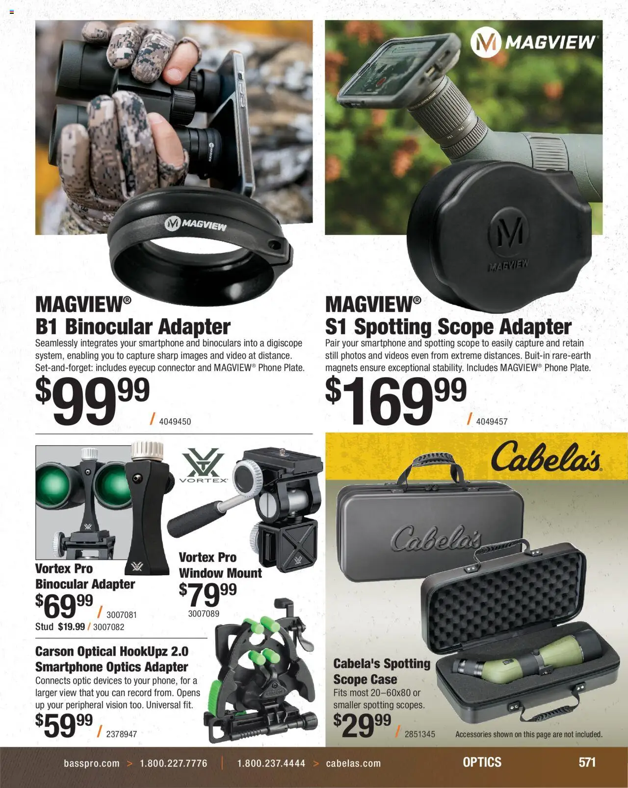 Cabela's Hunting Master 25 - valid from 11.08.2025 | Page: 571 | Products: Binocular, Phone, Connector, Adapter