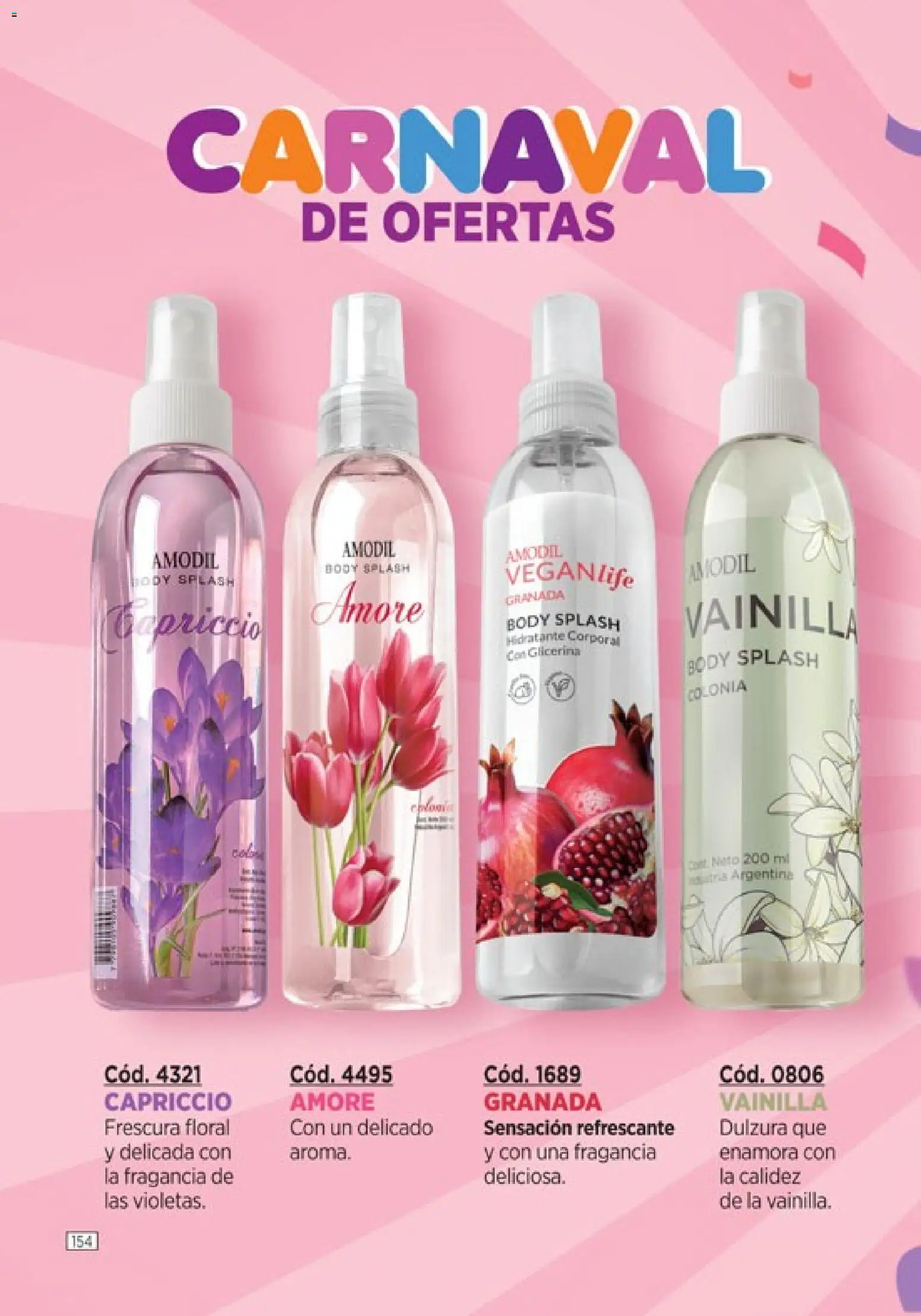 Catálogo Amodil Campaña 3 │ válido desde el 01.03.2026 | Página: 154 | Productos: Body, Fragancia