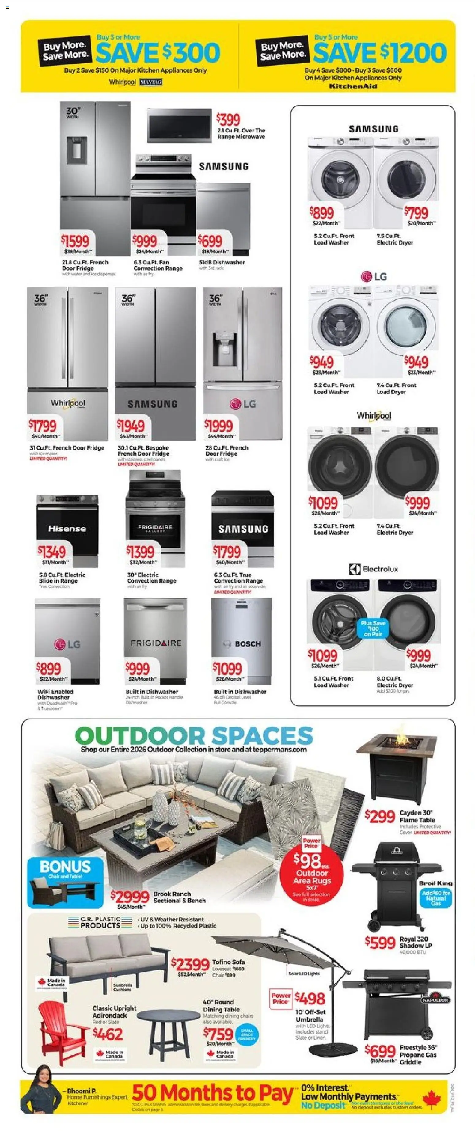 Tepperman's flyer valid from 10.04.2026 | Page: 7 | Products: Dishwasher, Fan, Table, Wine