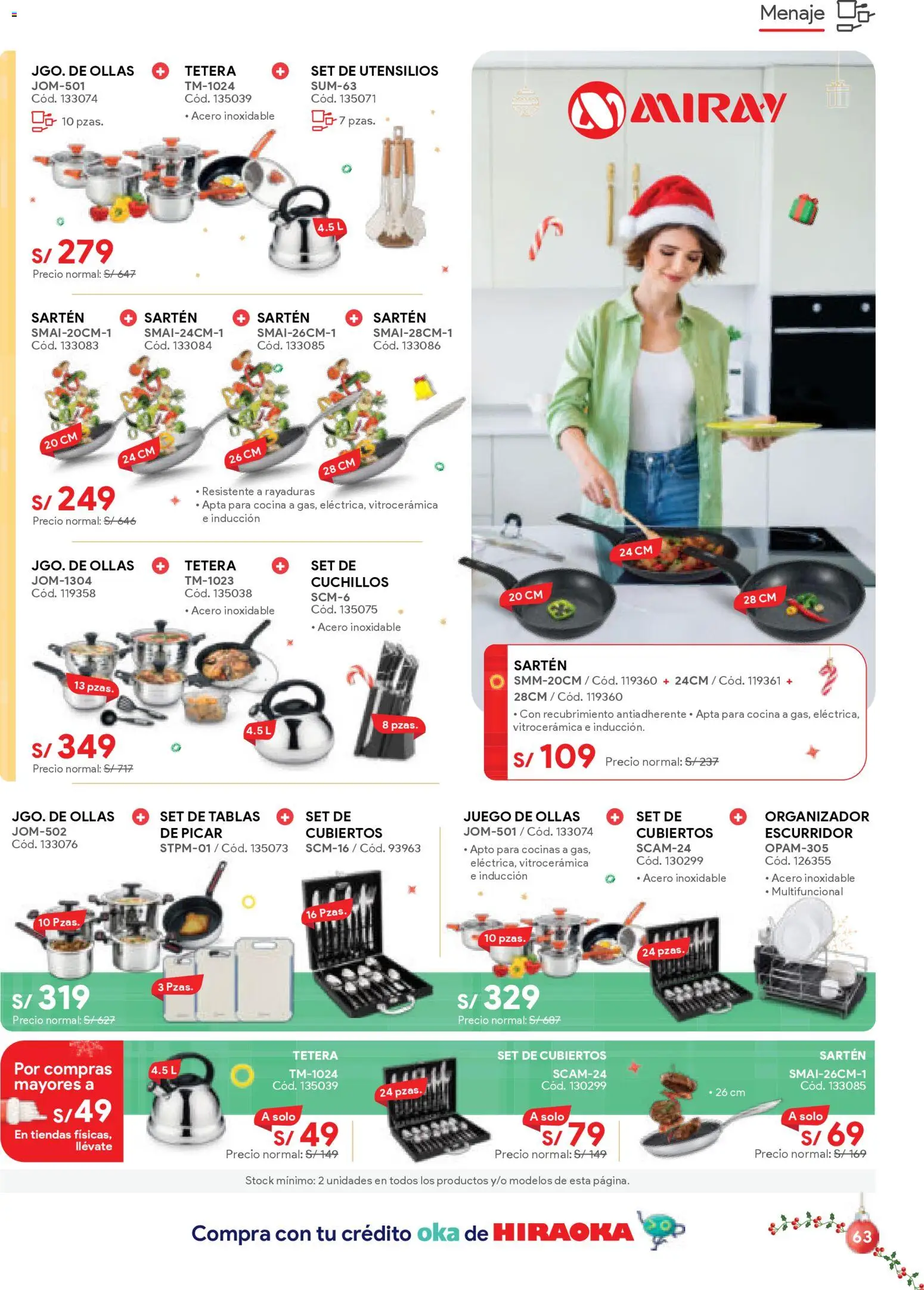 Catálogo Hiraoka válido desde 06.12.2025 | Página: 63 | Productos: Juego, Cocina