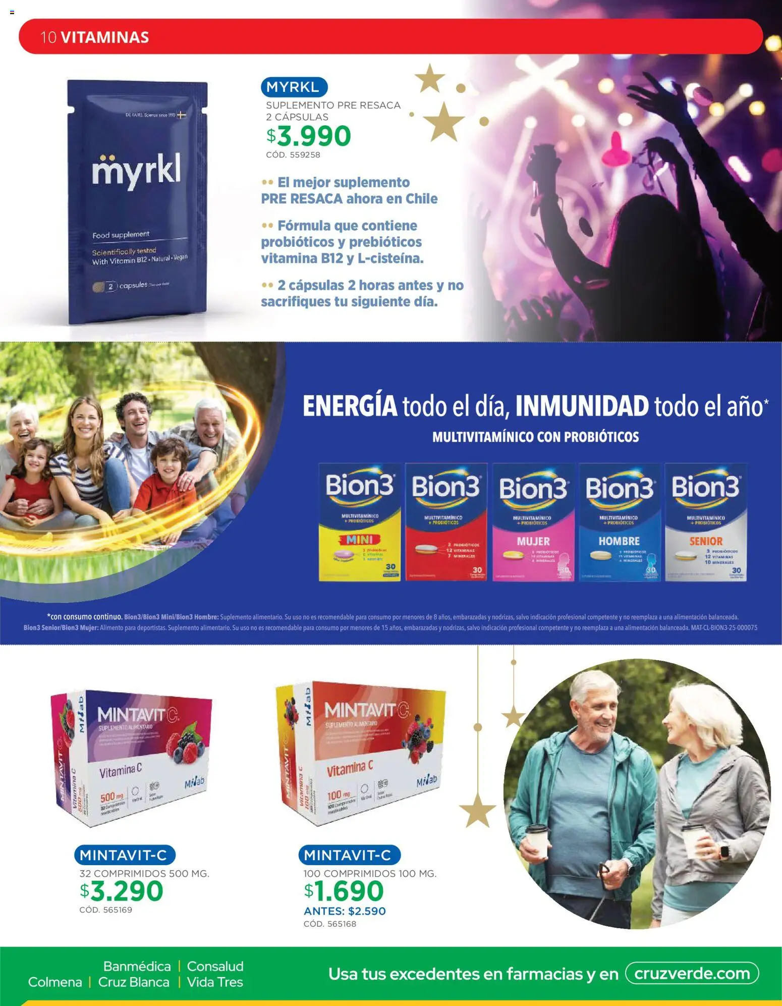 Cruz Verde Descuentos │ válido desde el 05.12.2025 | Página: 10 | Productos: Vitaminas