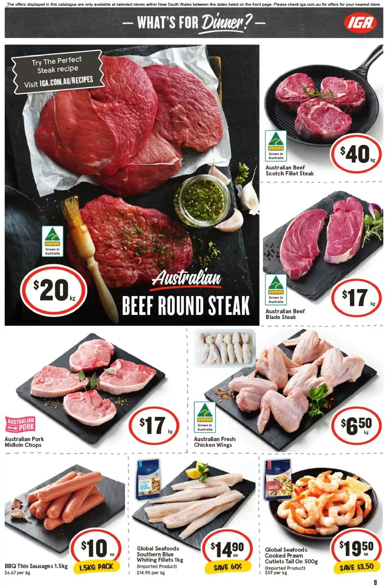 IGA catalogue - valid from 22.10.2025 | Page: 12 | Products: Pork, Beef, Steak, Scotch