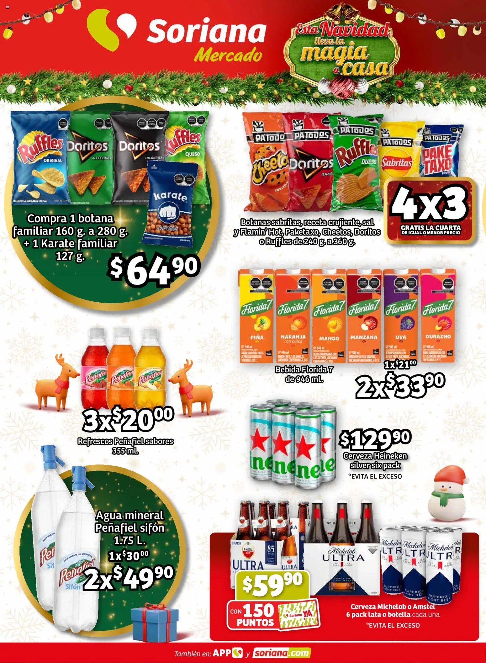 Nuevas ofertas de Soriana válidas en toda la República Mexicana desde el 11.12.2025. ¡Encuentra las mejores ofertas en Soriana - Pesito Valedor Mercado: Ags, Col, Gto, Jal, Mich! | Página: 14 | Productos: Agua, Cerveza, Piña, Botella