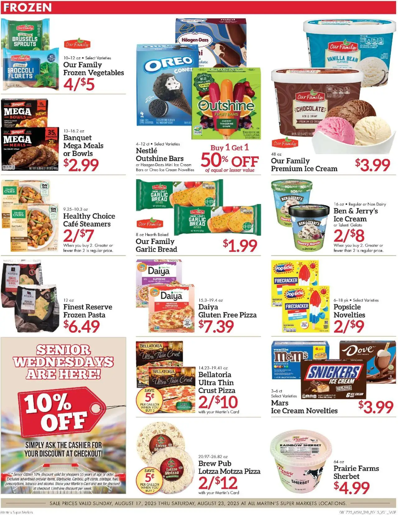 Martin’s Weekly Ad - valid from 17.08.2025 | Page: 15 | Products: Broccoli, Brussels Sprouts, Bread, Cream
