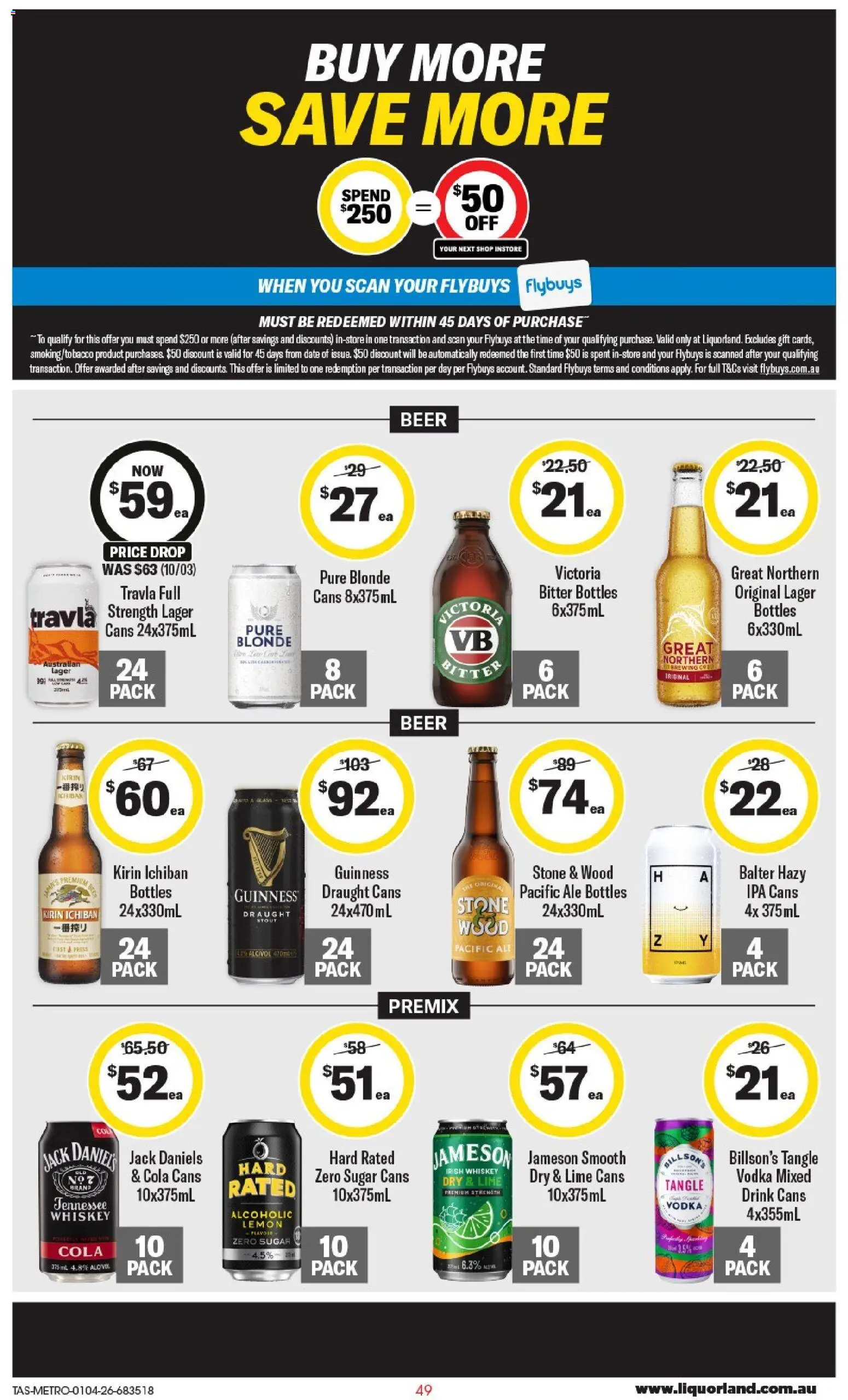 Coles catalogue - valid from 01.04.2026 | Page: 49 | Products: Whiskey, Sugar, Lemon, Lime