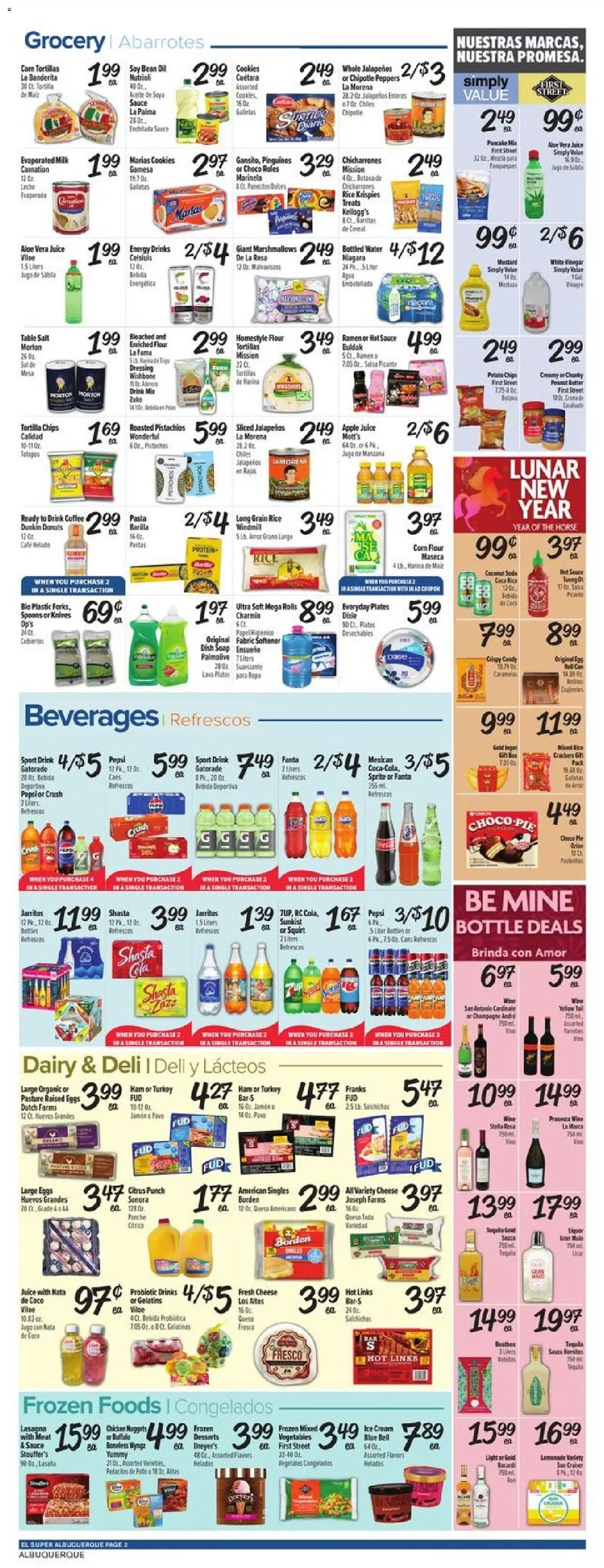 El Super Weekly Ad - NM - valid from 11.02.2026 | Page: 2 | Products: Peppers, Pasta, Aloe Vera, Cookies