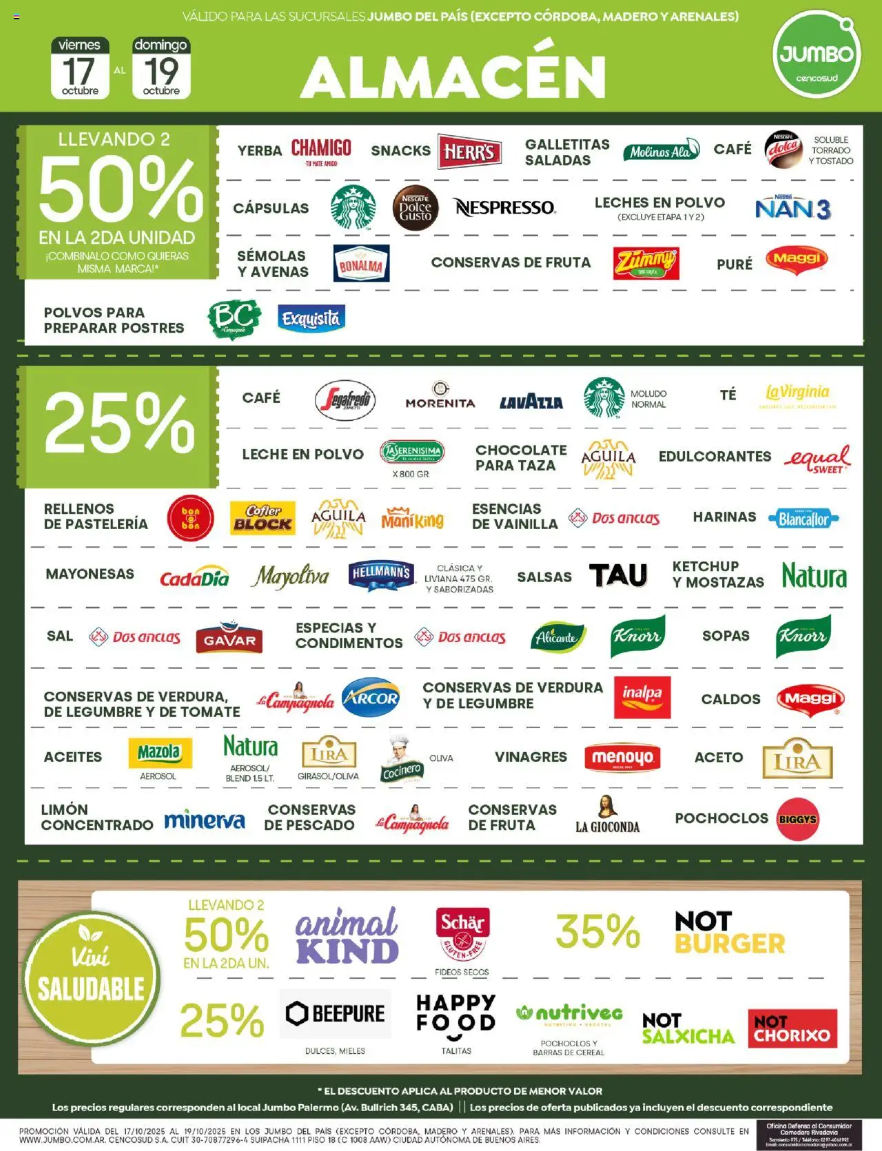 Jumbo ofertas │ válido desde el 17.10.2025 | Página: 3 | Productos: Polvo, Aceto, Café, Chocolate
