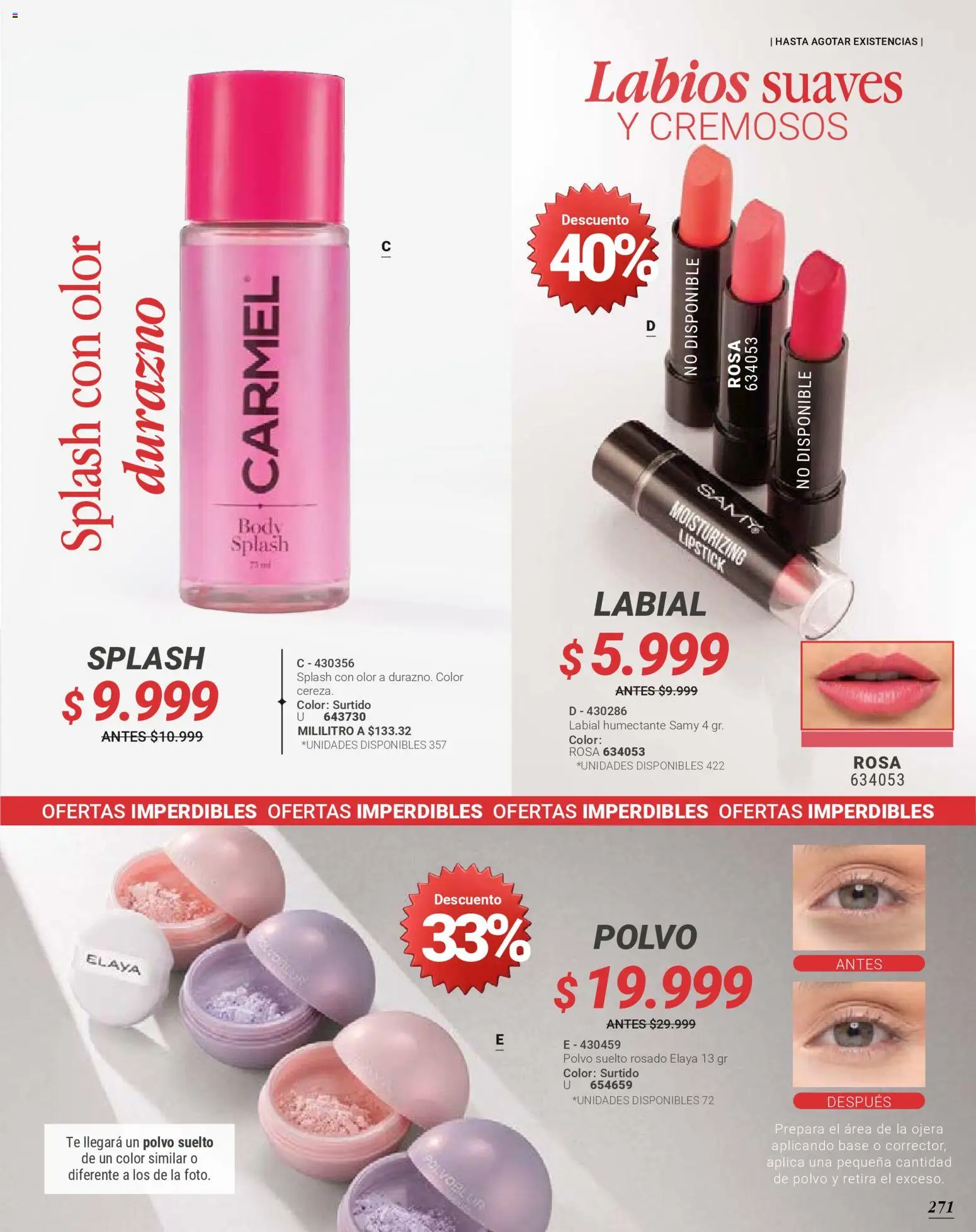 Carmel revista - valida desde el 01.02.2026 | Página: 271 | Productos: Té, Body, Polvo, Durazno