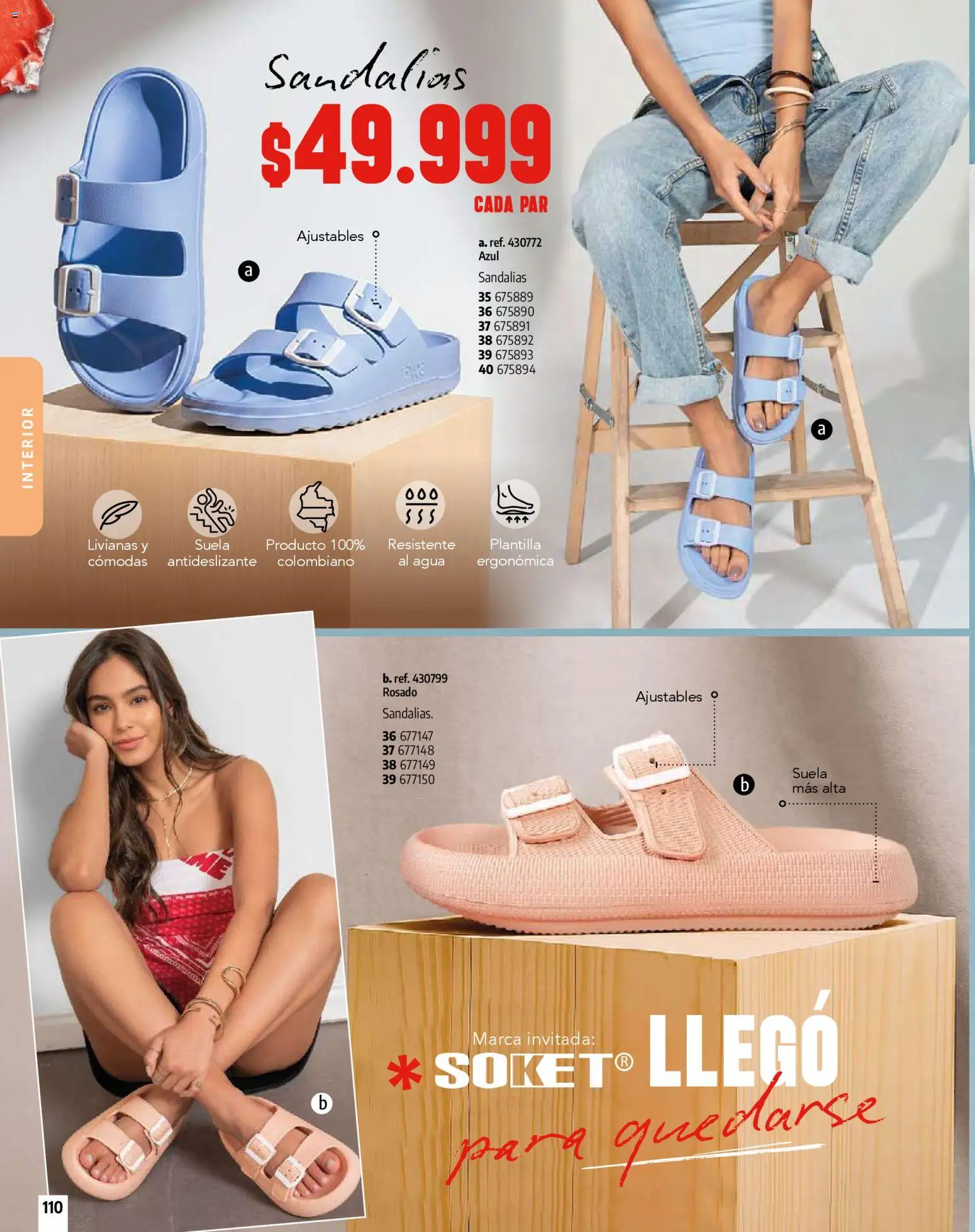 Pacifika revista - valida desde el 01.01.2026 | Página: 110 | Productos: Sandalias, Agua