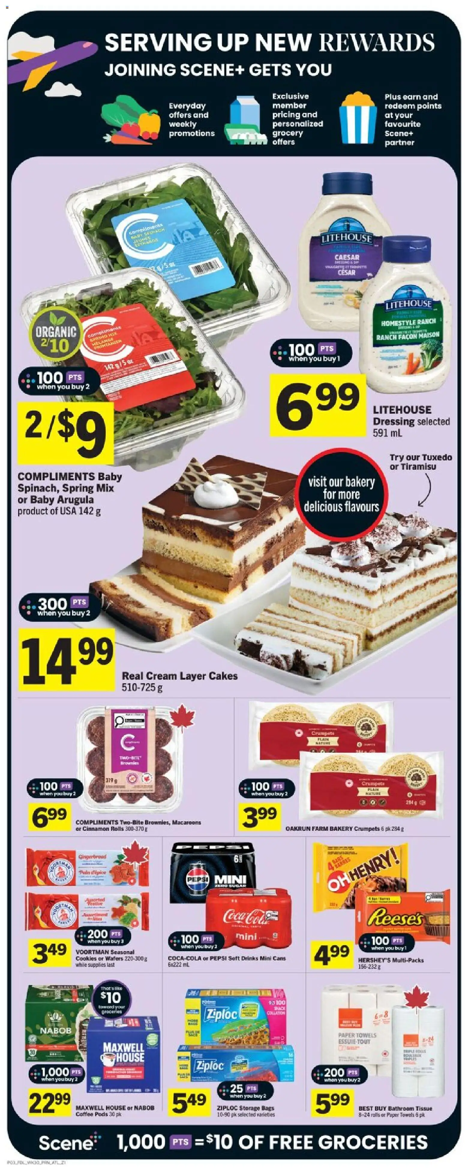 Foodland flyer valid from 20.11.2025 | Page: 4 | Products: Cream, Cookies, Bakery, Coffee