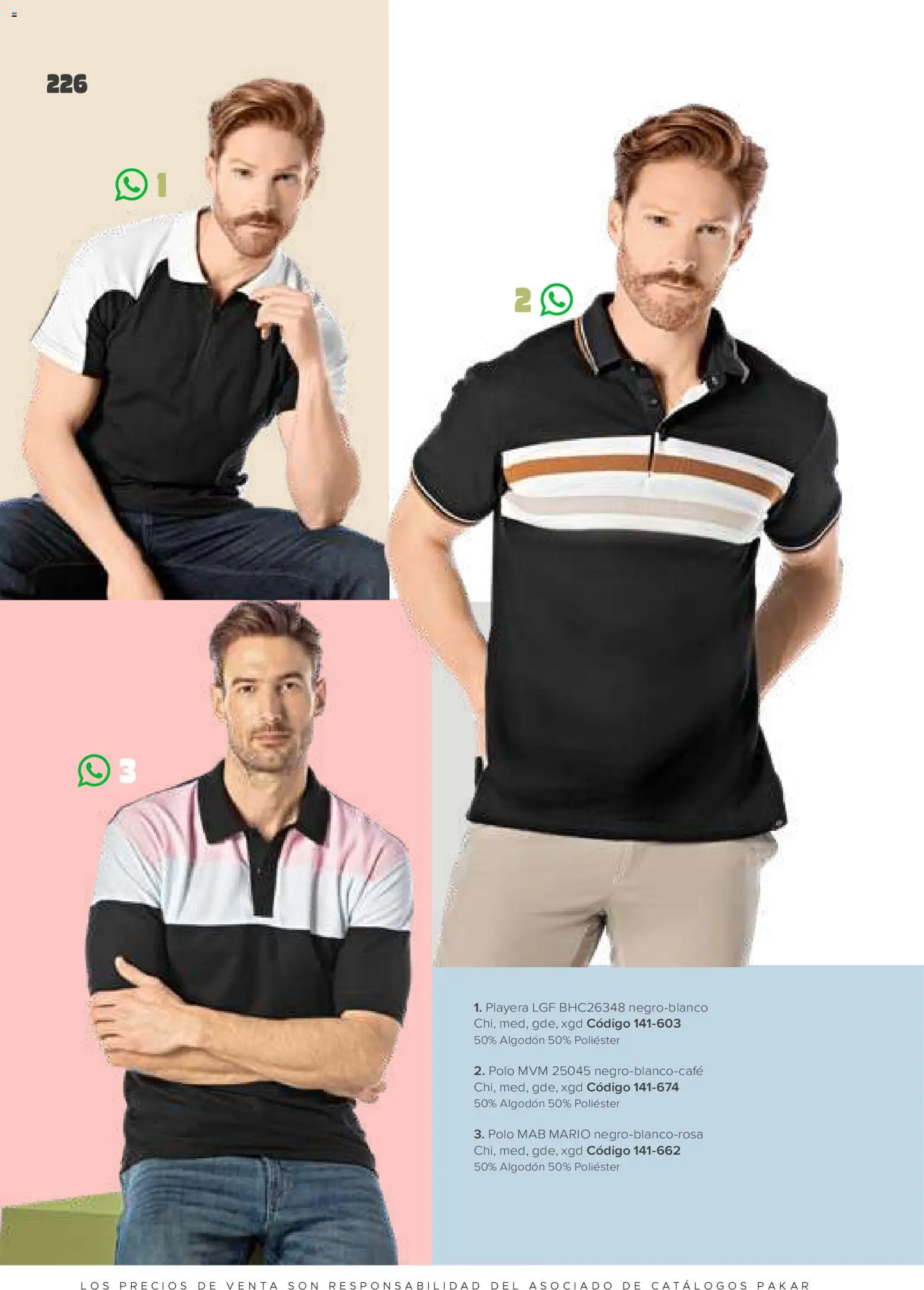 Nuevas ofertas de SC Pakar válidas en toda la República Mexicana desde el 30.01.2026. ¡Encuentra las mejores ofertas en SC Pakar catálogo Ropa! | Página: 226 | Productos: Algodón, Playera