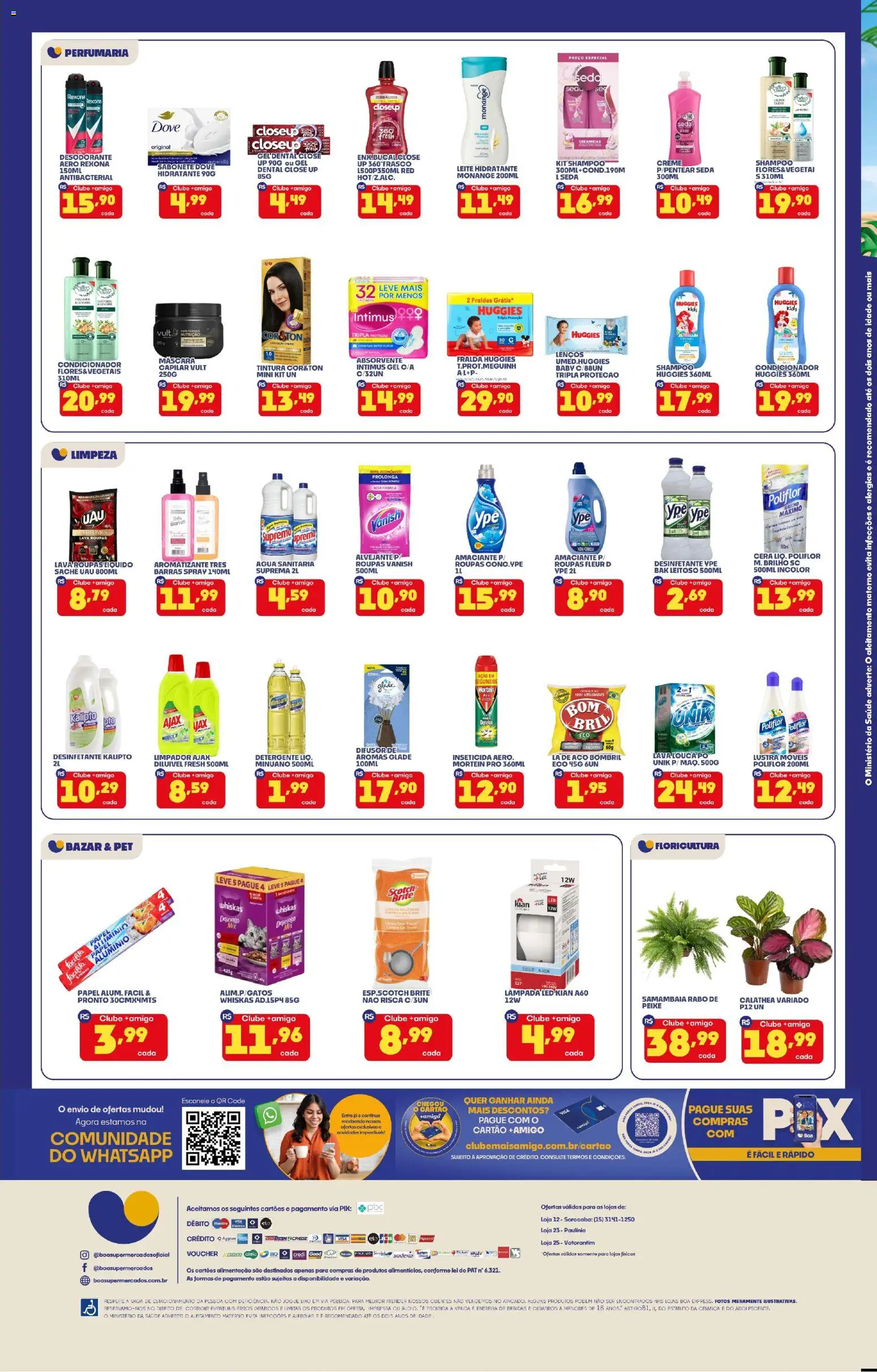 Boa Supermercados Folheto - válido de 13.03.2026 | Página: 4 | Produtos: Shampoo, Lâmpada, Alvejante, Creme