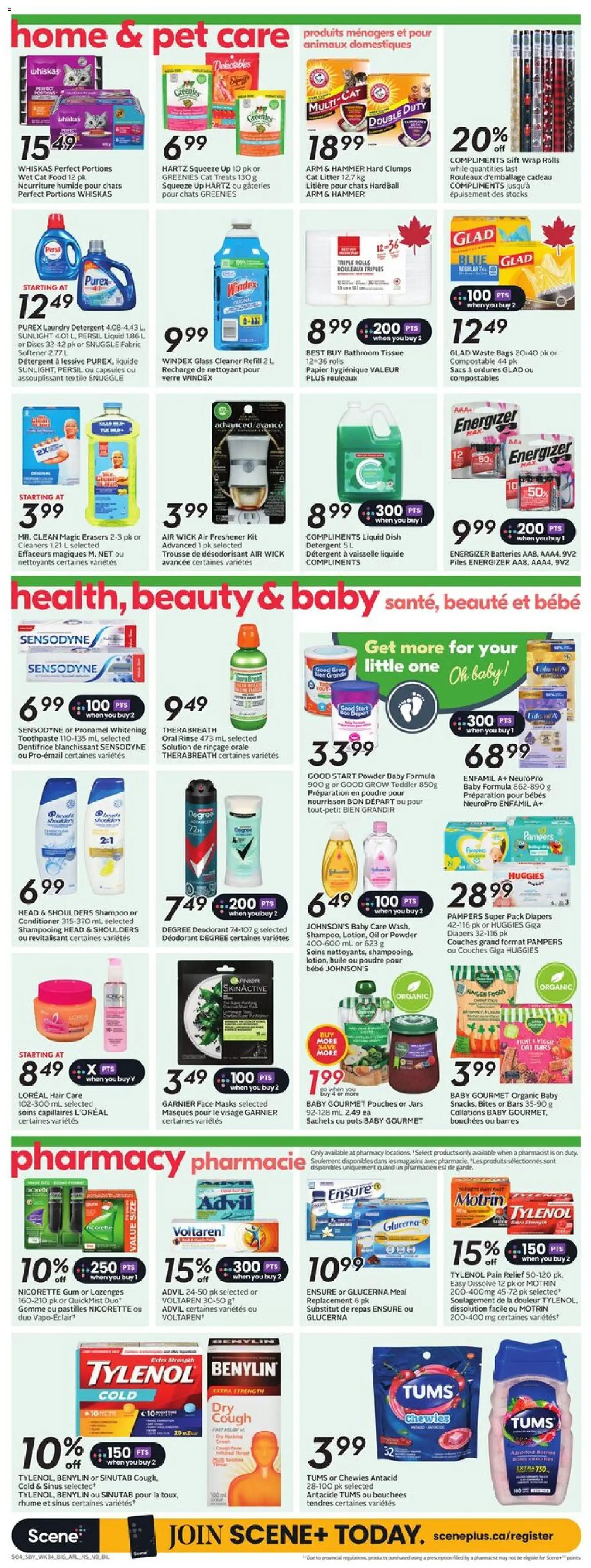 Sobeys flyer valid from 18.12.2025 | Page: 12 | Products: Conditioner, Deodorant, Toothpaste, Detergent