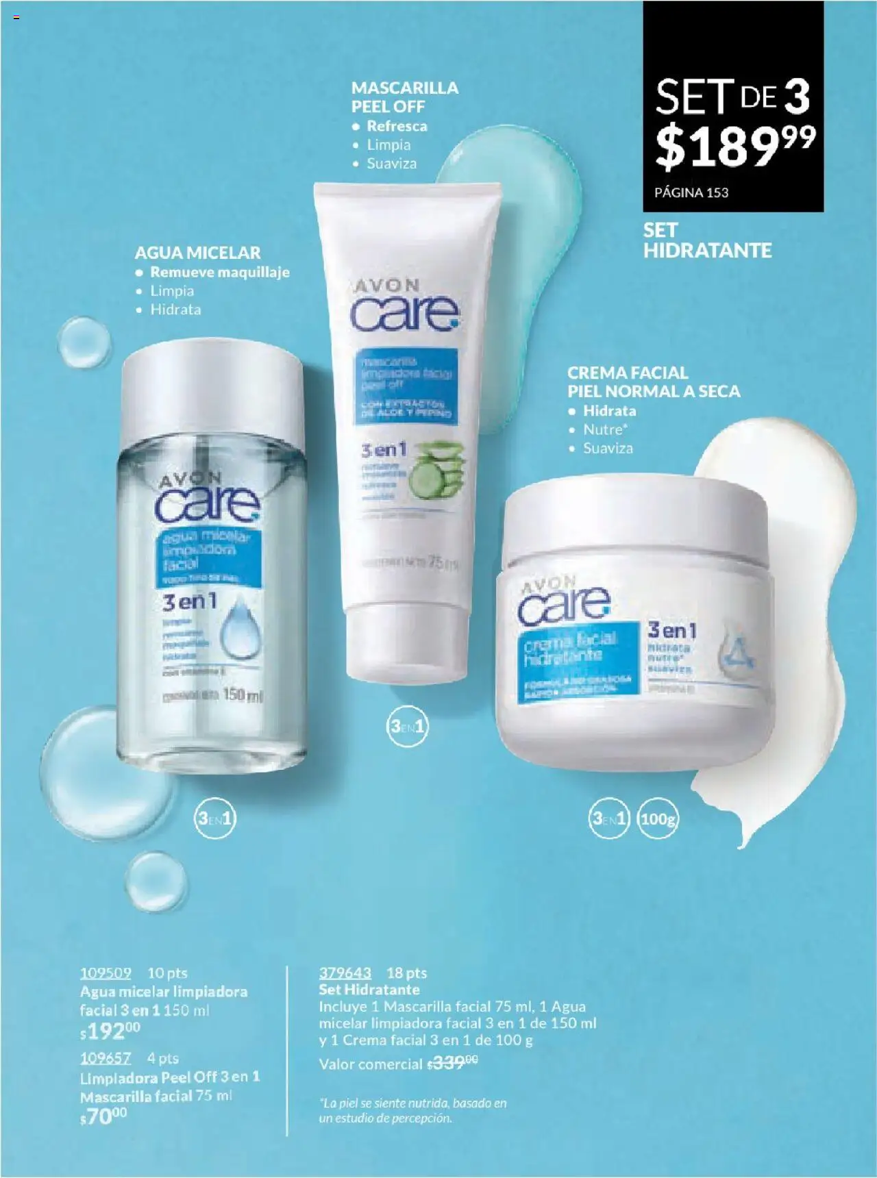Nuevas ofertas de AVON válidas en toda la República Mexicana desde el 17.03.2025. ¡Encuentra las mejores ofertas en AVON campaña 7 2025! | Página: 153 | Productos: Crema, Agua, Maquillaje, Agua micelar