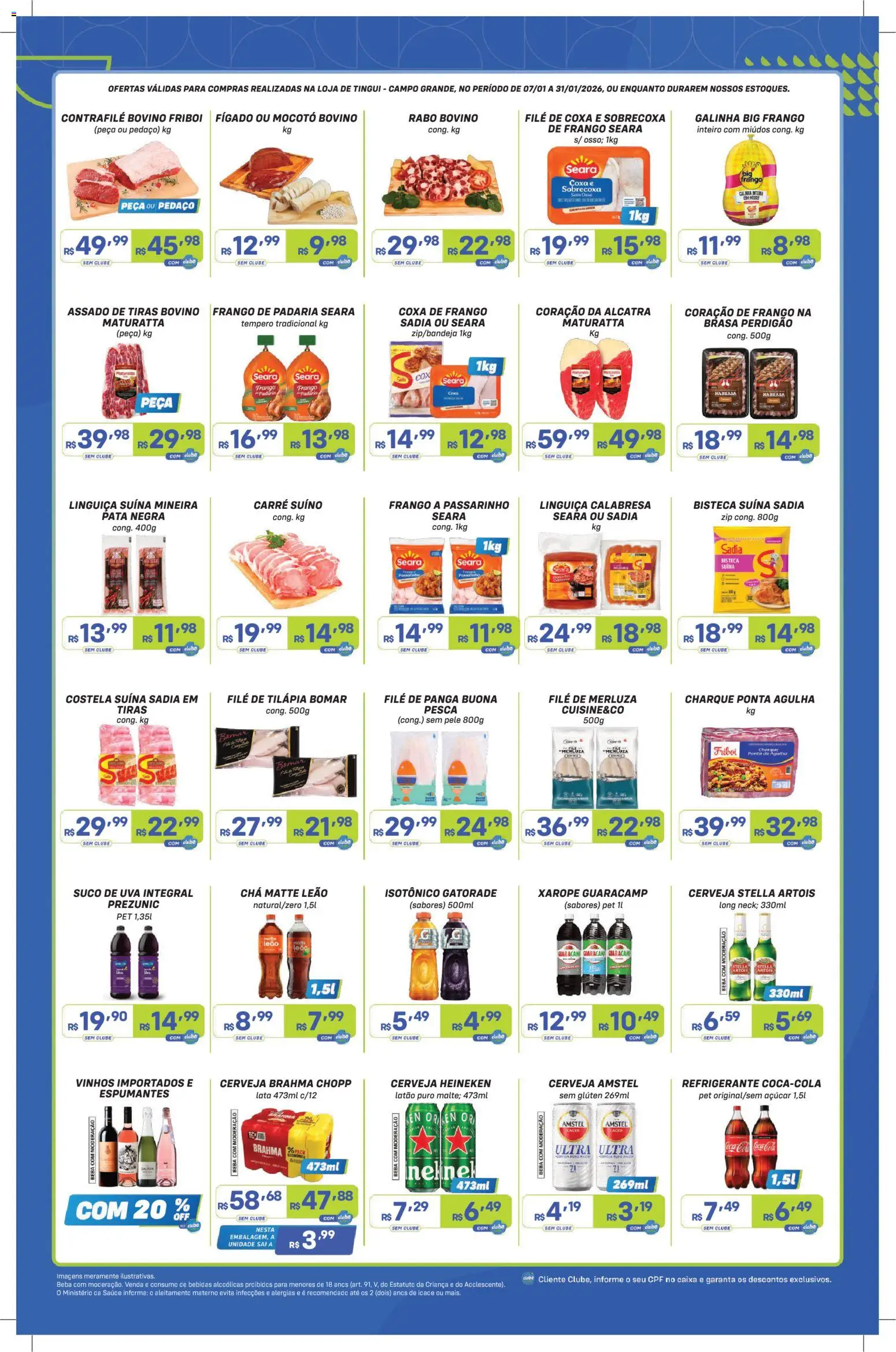 Prezunic Folheto - válido de 07.01.2026 | Página: 2 | Produtos: Alcatra, Caixa, Chá, Xarope