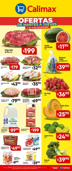 Vista previa de Calimax folleto, nuevo folleto de la tienda, válido en México a partir del 04.11.2025