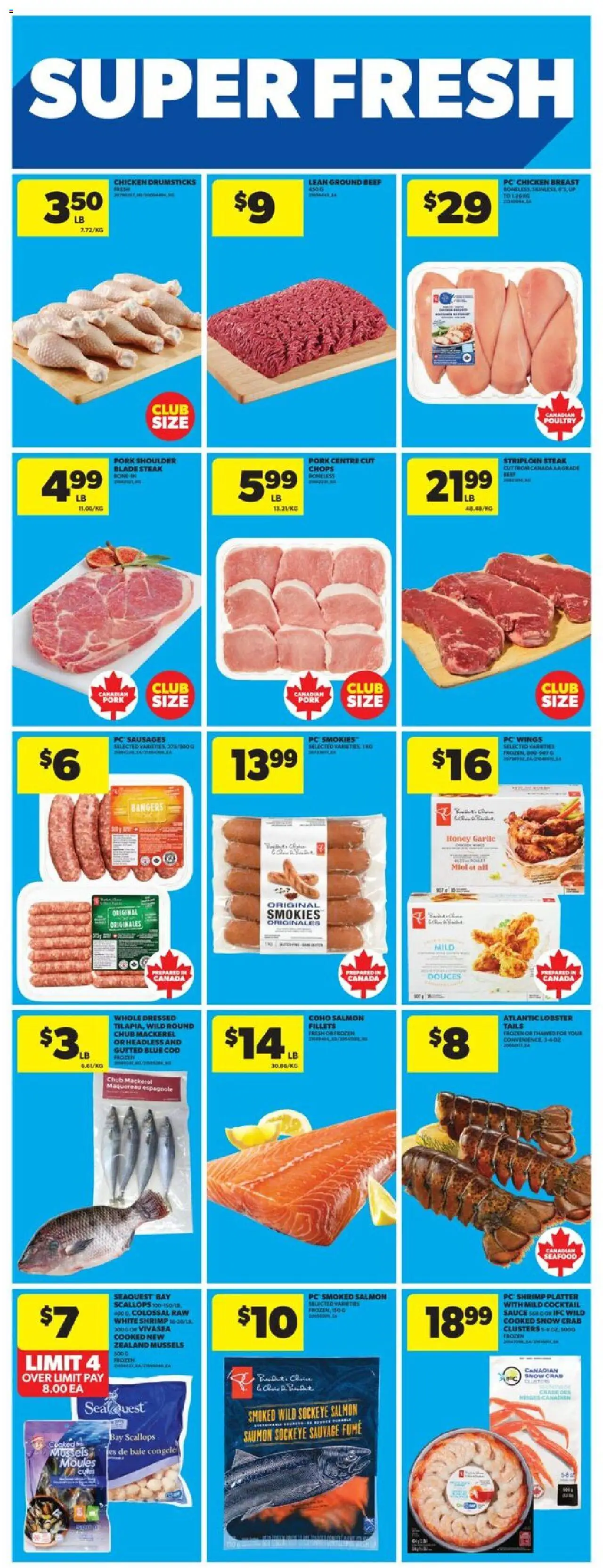 Real Canadian Superstore flyer valid from 02.10.2025 | Page: 20 | Products: Beef, PC, Chicken, Pork