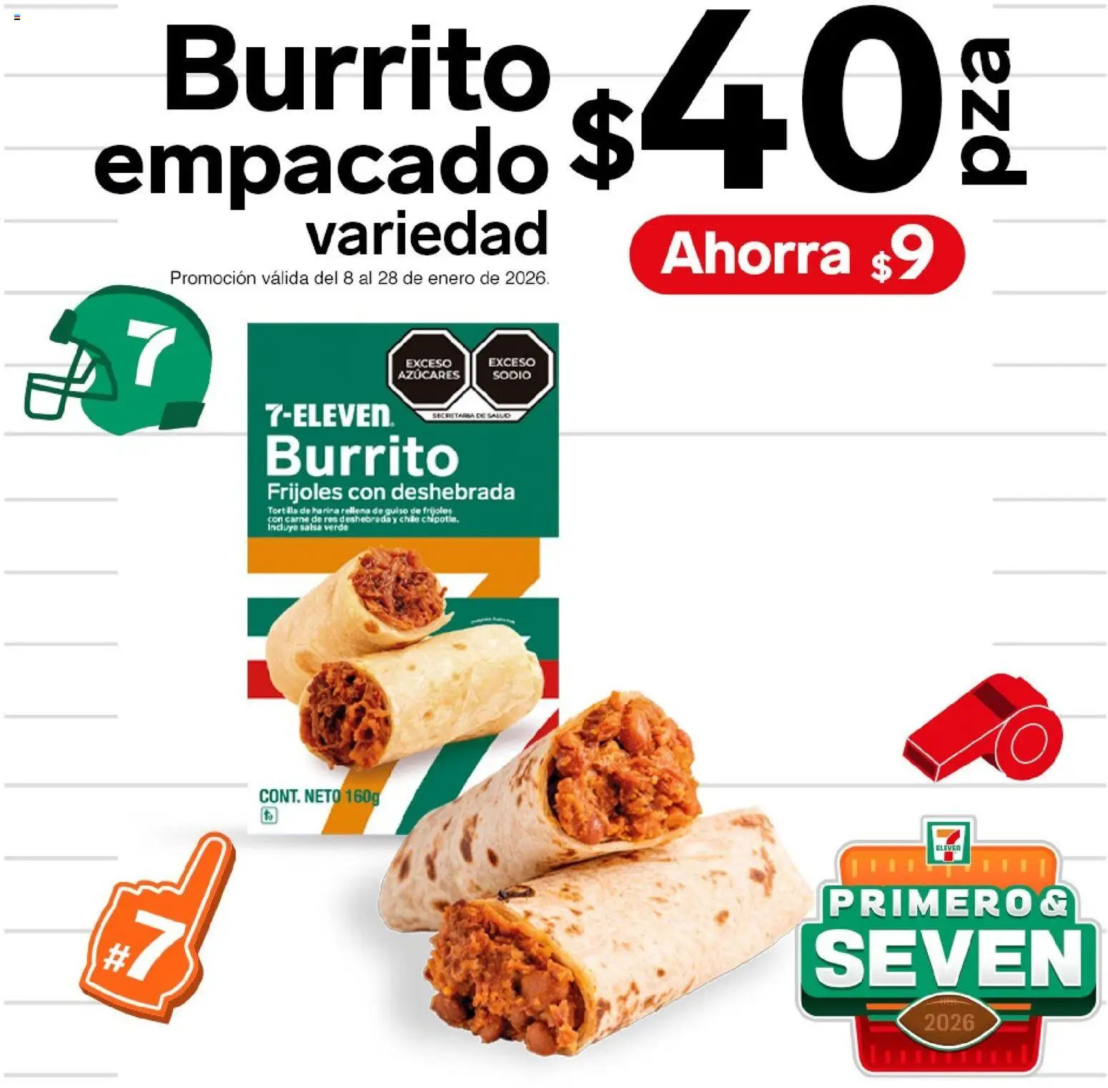 Nuevas ofertas de 7-Eleven válidas en toda la República Mexicana desde el 08.01.2026. ¡Encuentra las mejores ofertas en 7-Eleven folleto! | Página: 18 | Productos: Res