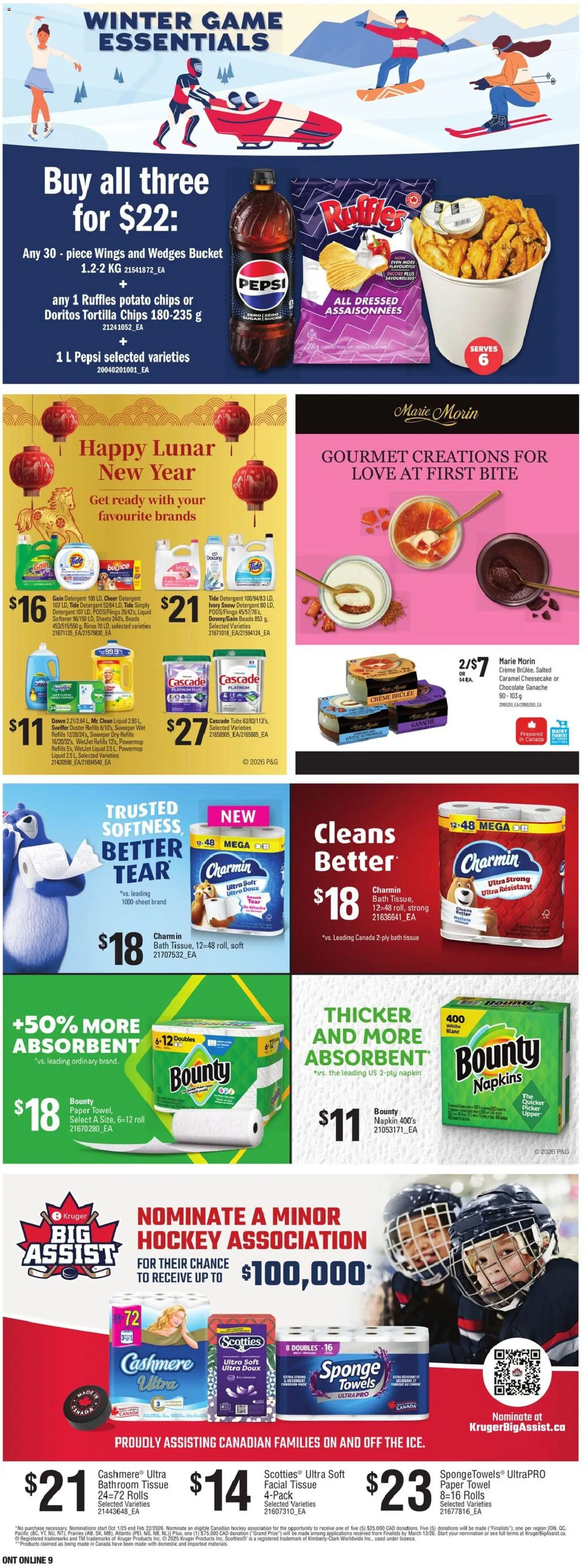 Loblaws flyer valid from 12.02.2026 | Page: 19 | Products: Chips, Game, Detergent, Chocolate