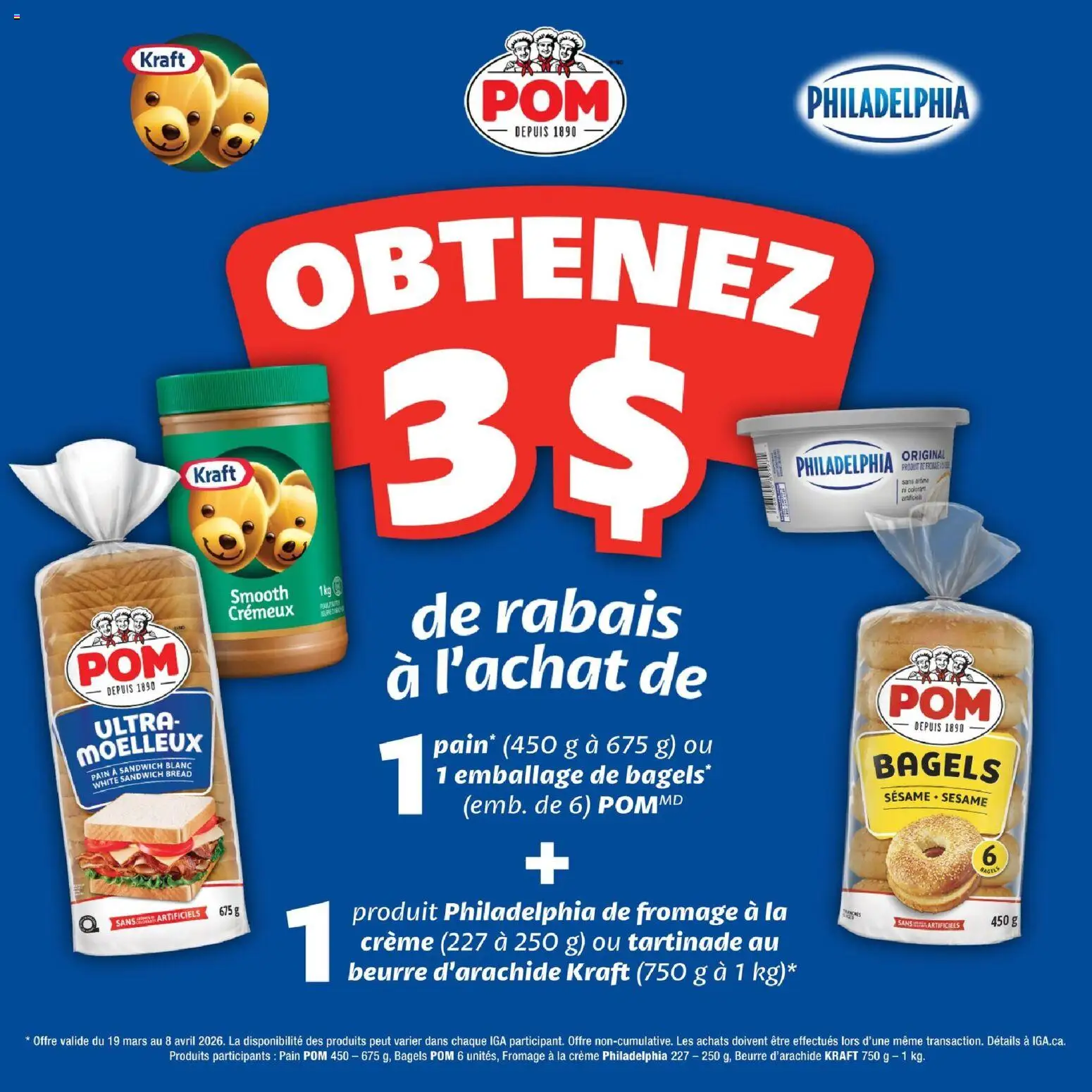 IGA flyer valid from 19.03.2026 | Page: 8 | Products: Bread