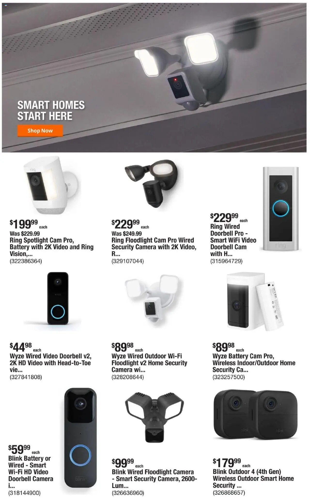 Home Depot Weekly Ad - FL - valid from 18.09.2025 | Page: 8 | Products: Battery, Ring, Video, Camera