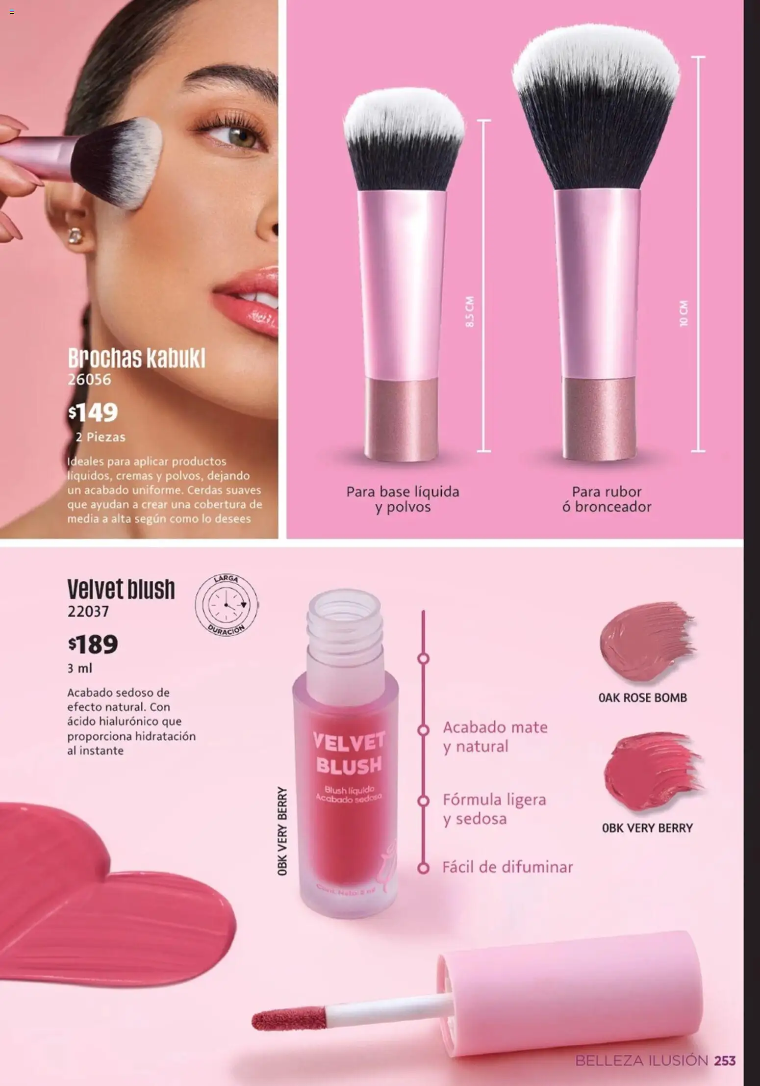 Nuevas ofertas de Ilusión válidas en toda la República Mexicana desde el 01.03.2026. ¡Encuentra las mejores ofertas en Ilusión catálogo Primavera! | Página: 255 | Productos: Mate, Bronceador, Rubor