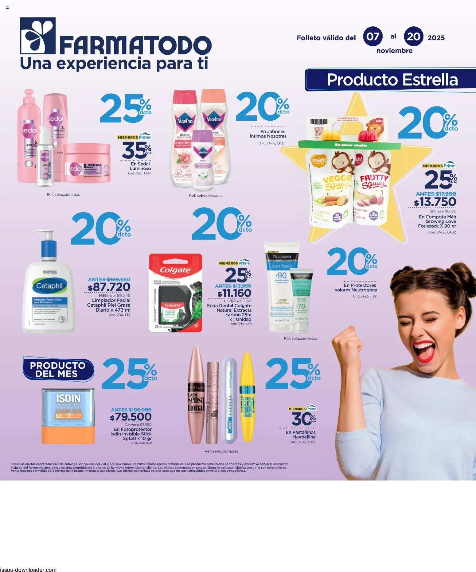 FarmaTodo revista - valida desde el 07.11.2025 | Página: 1 | Productos: Azucar, Limpiador, Limpiador facial, Jabón