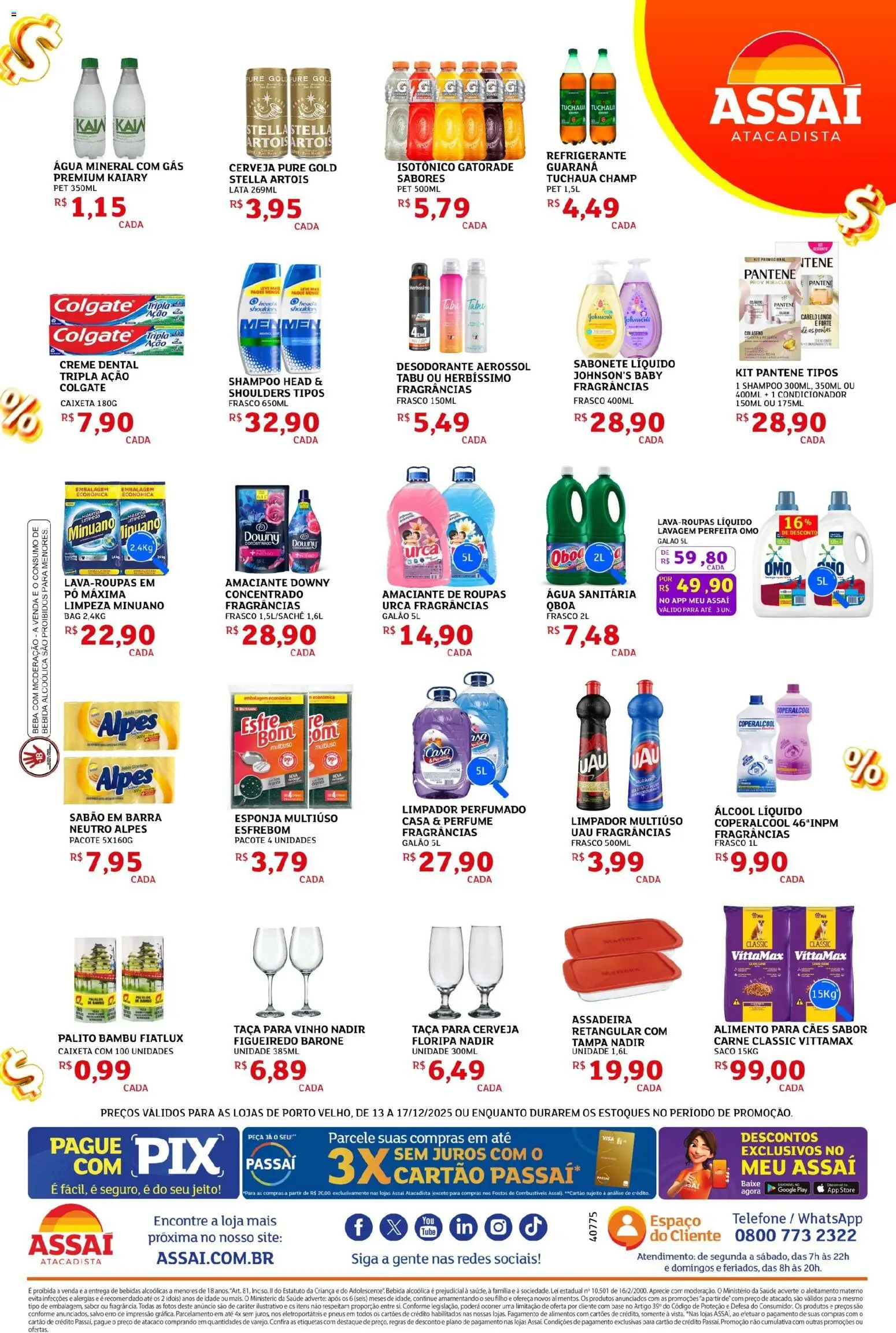 Assaí Atacadista Folheto - válido de 13.12.2025 | Página: 4 | Produtos: Colágeno, Guaraná, Desodorante, Bebida