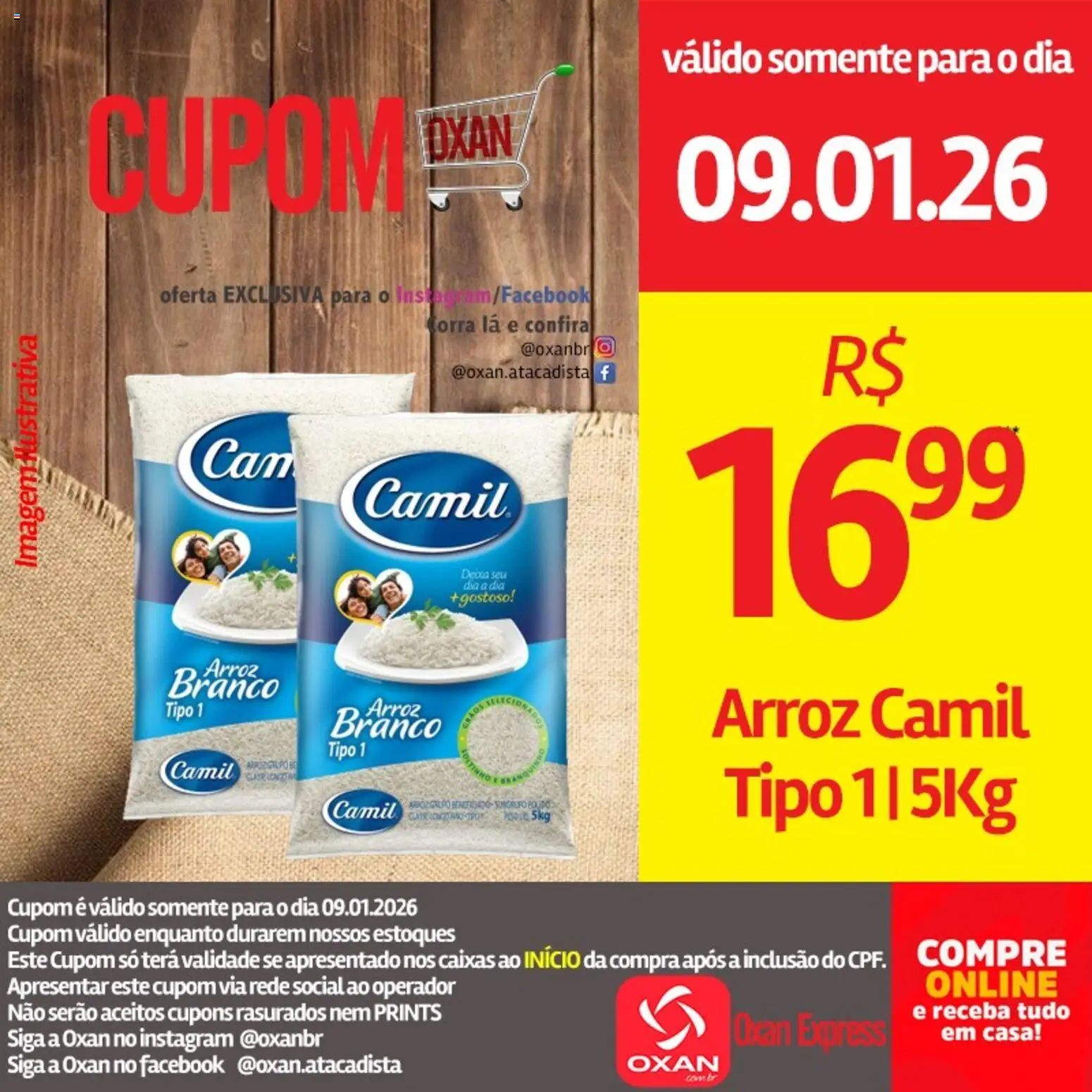 Oxan Atacadista Folheto - válido de 09.01.2026 | Página: 7 | Produtos: Arroz