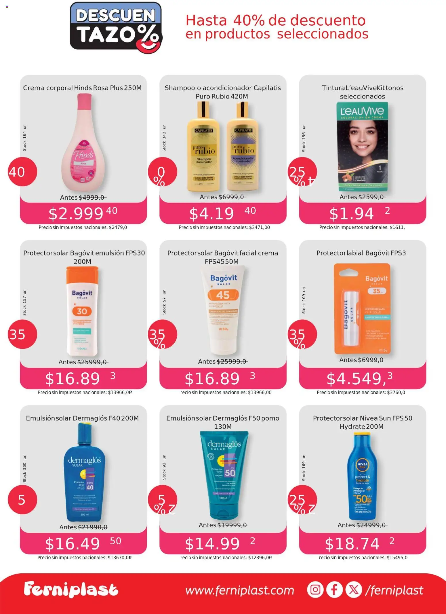 Ferniplast catálogo │ válido desde el 06.11.2025 | Página: 7 | Productos: Iluminador, Tintura, Emulsión, Crema