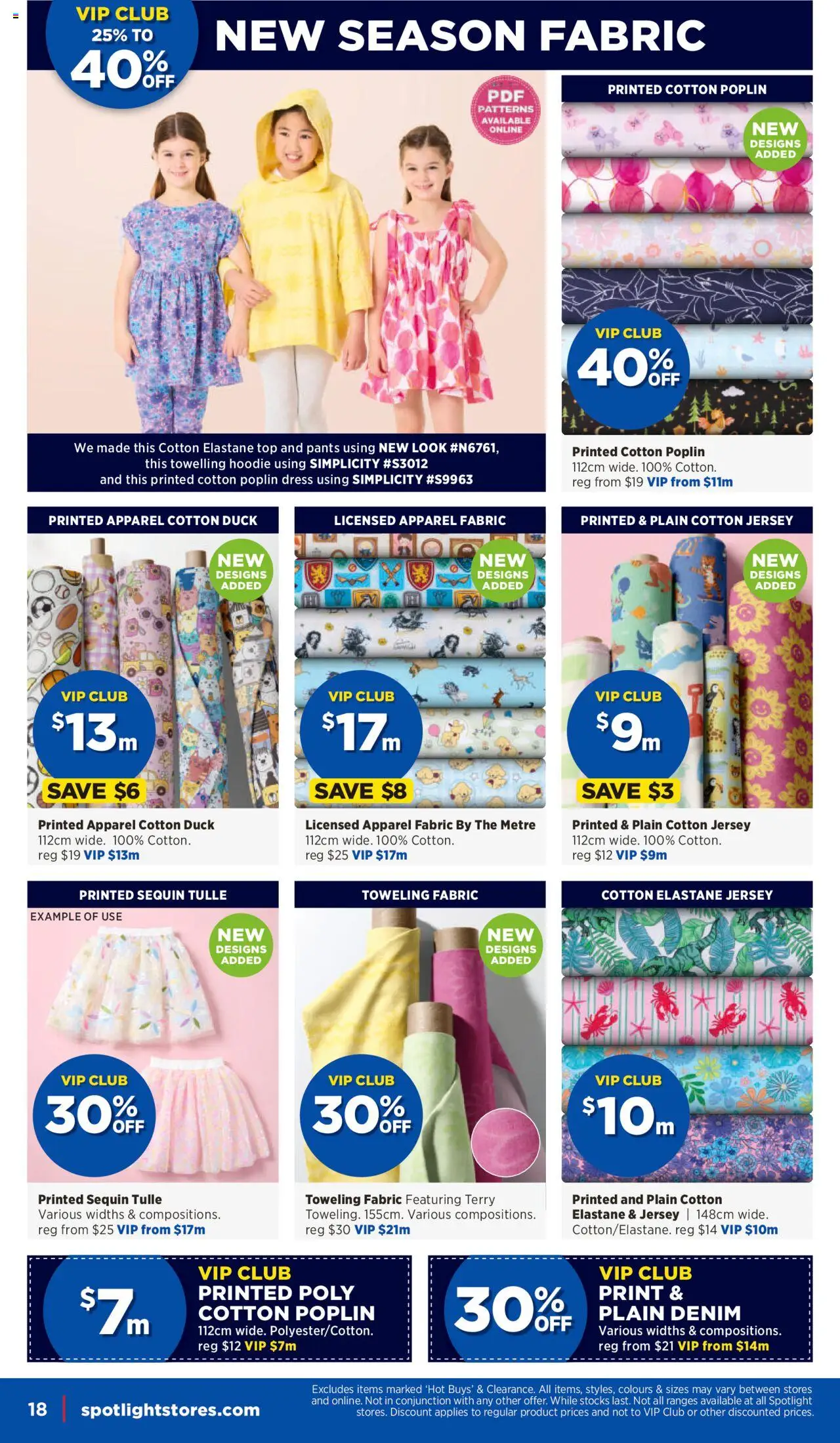 Spotlight catalogue - valid from 15.10.2025 | Page: 18 | Products: Jersey, Duck, Terry, Hoodie